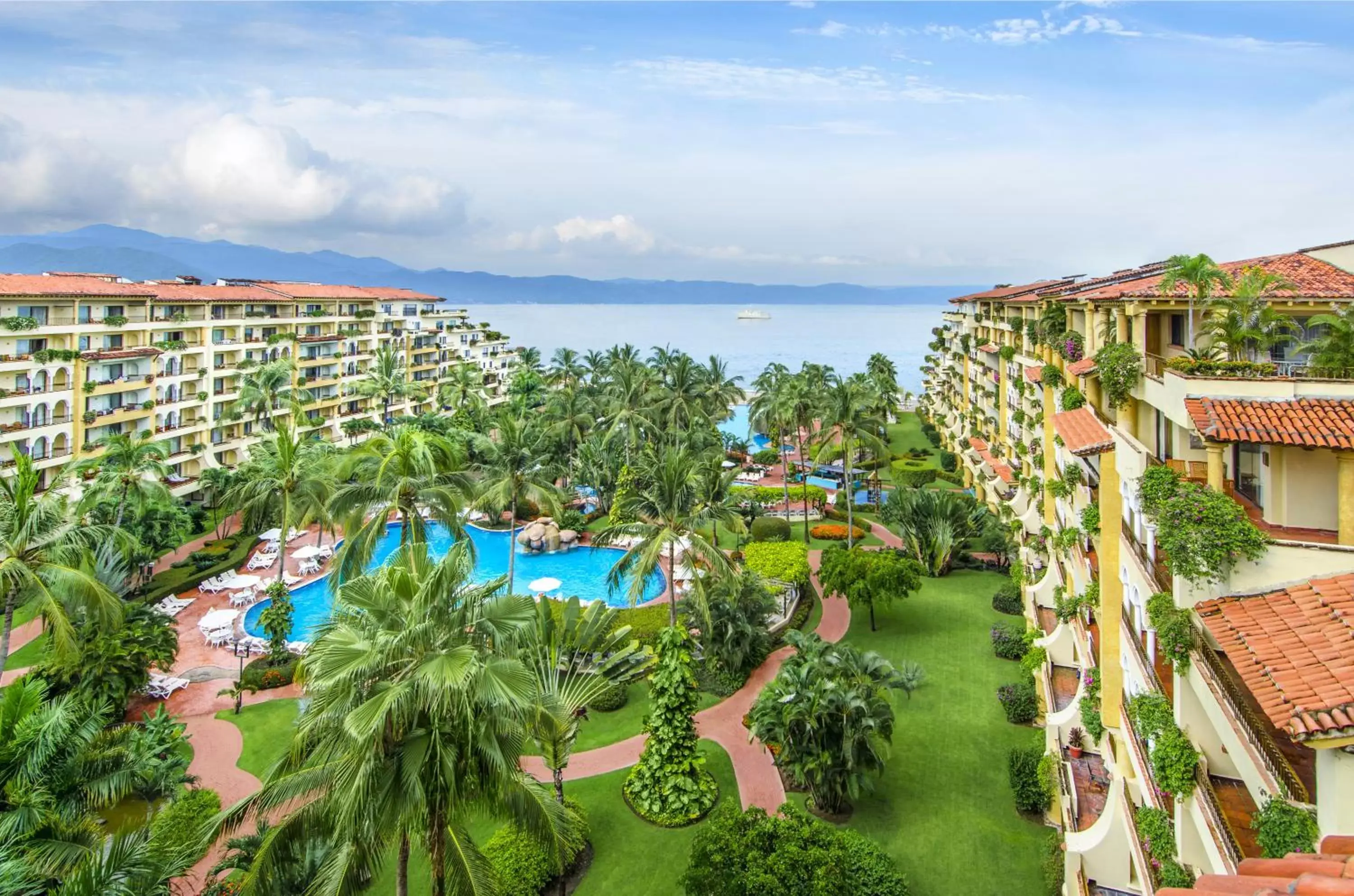Bird's eye view, Pool View in Velas Vallarta Suite Resort All-Inclusive