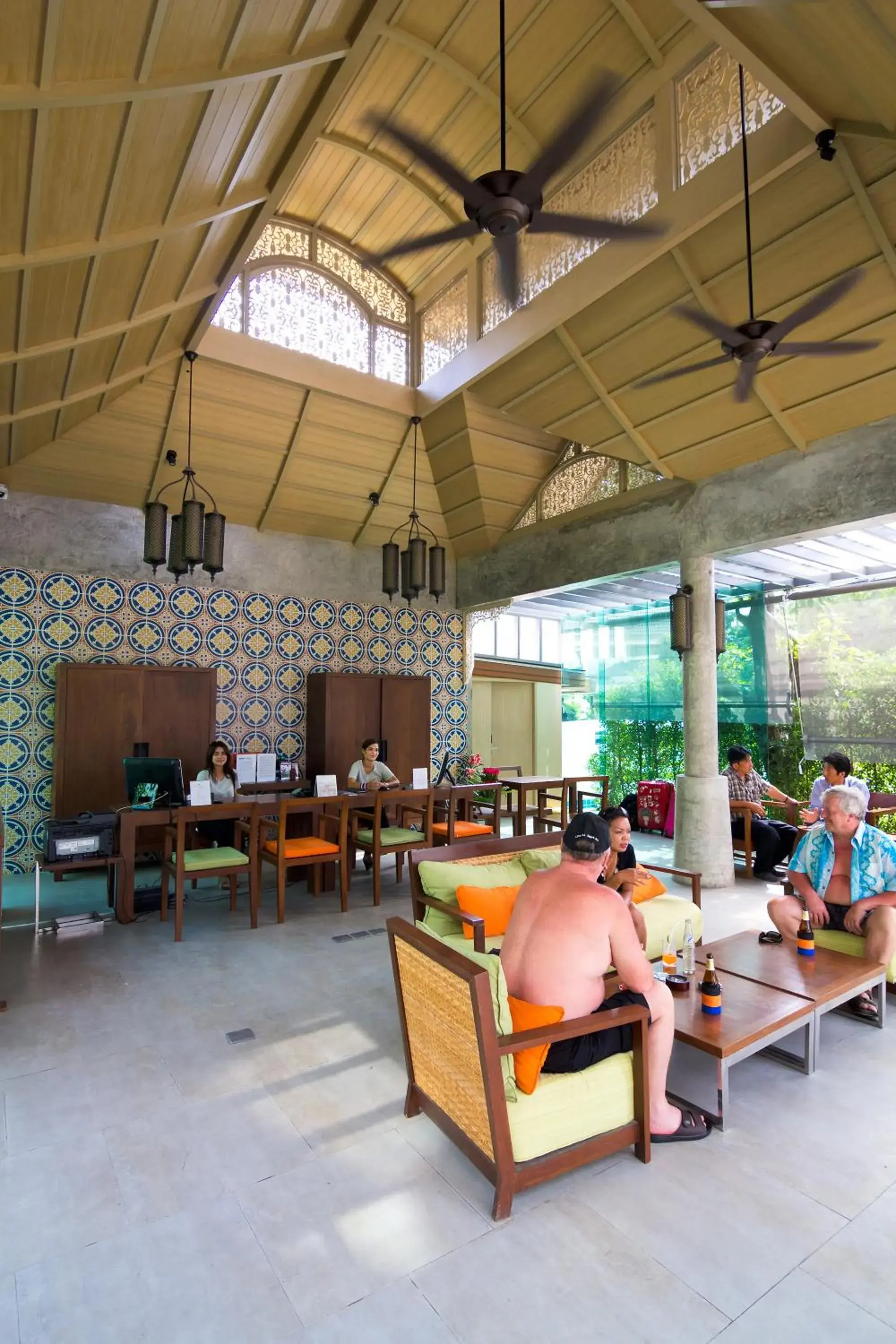 Lobby or reception in Ramaburin Resort Patong - SHA Extra Plus Lobby or reception in Ramaburin Resort Patong - SHA Extra Plus