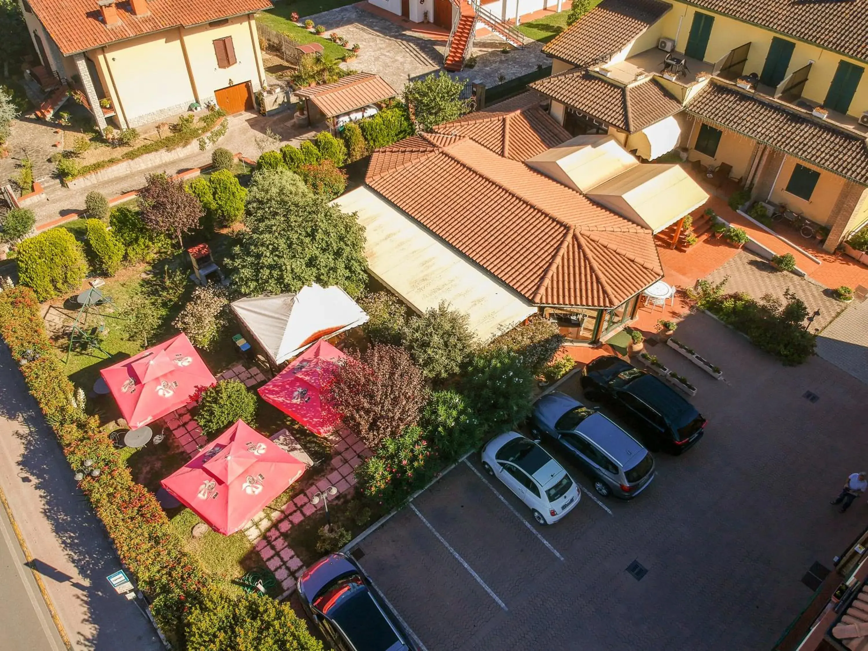 Garden, Bird's-eye View in Hotel Duca Della Corgna