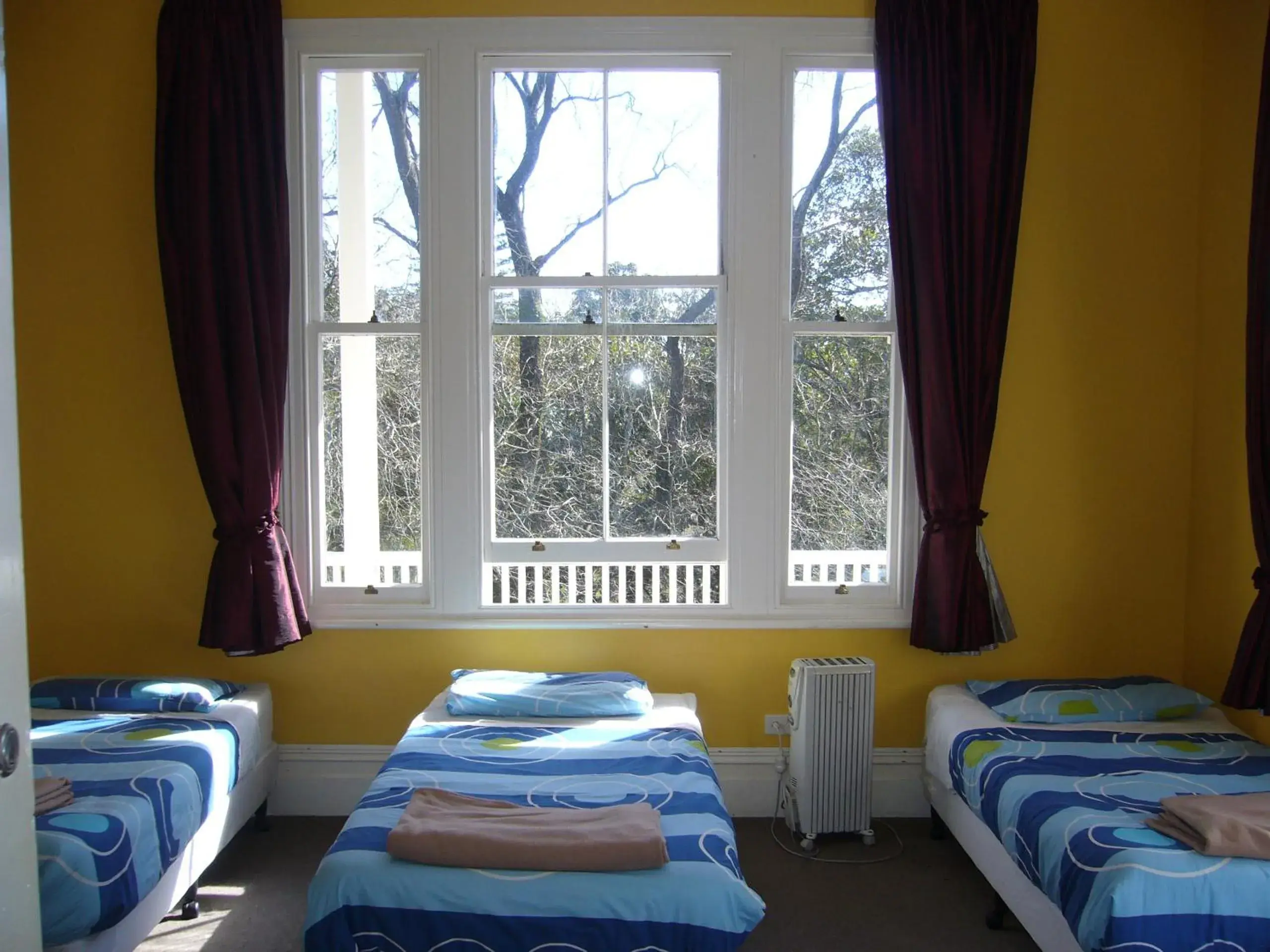 Bed, View in Verandahs Parkside Lodge