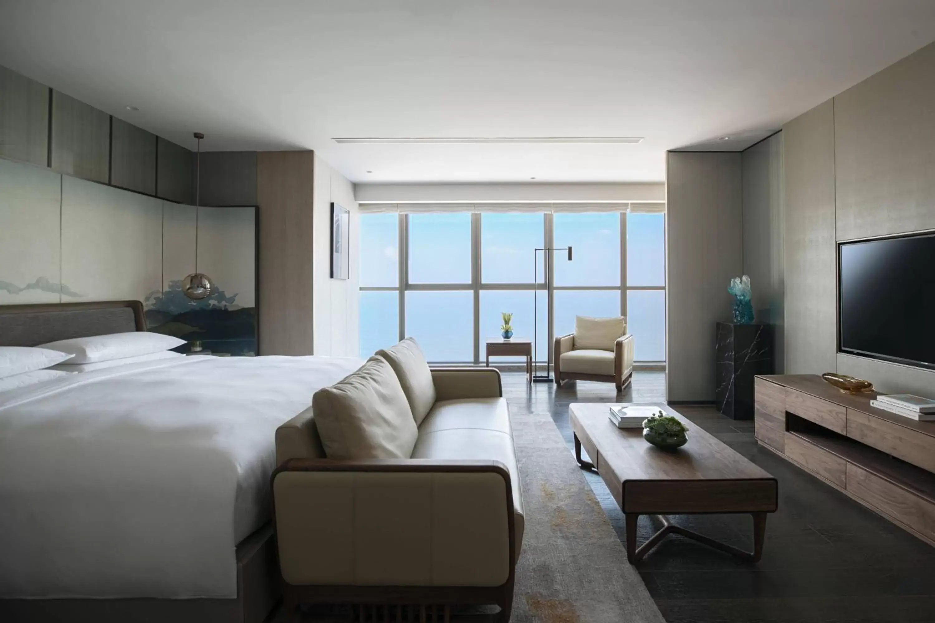 Bedroom in Yantai Marriott Hotel