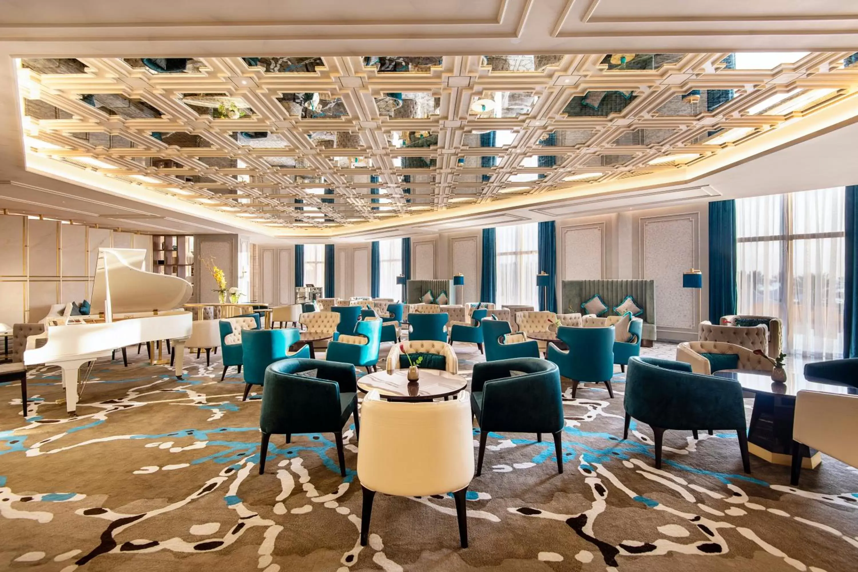 Lobby or reception in InterContinental Doha Beach & Spa, an IHG Hotel Lobby or reception in InterContinental Doha Beach & Spa, an IHG Hotel