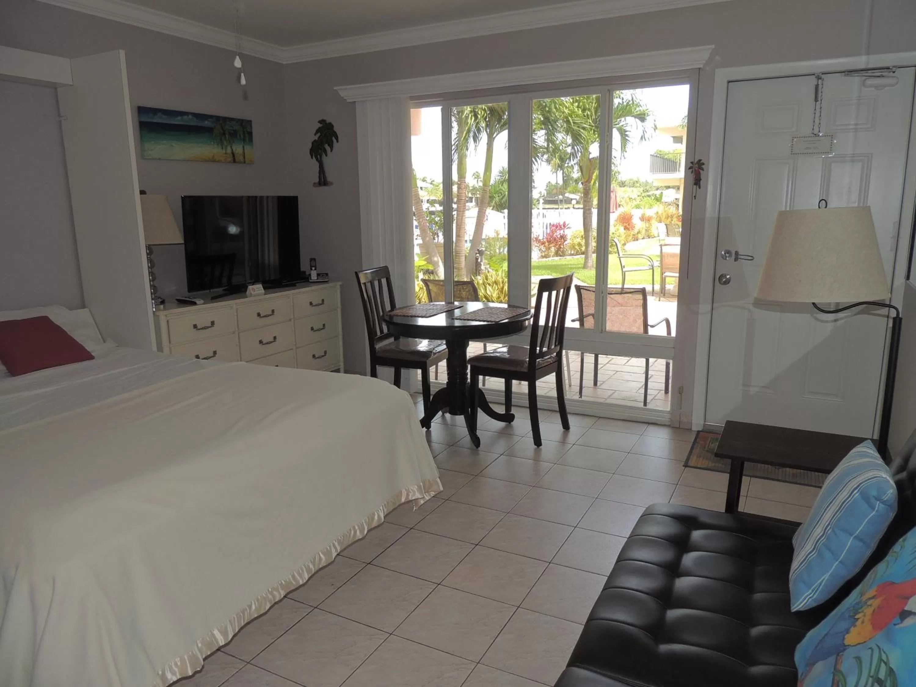 Bed in Aqua Mar Condos