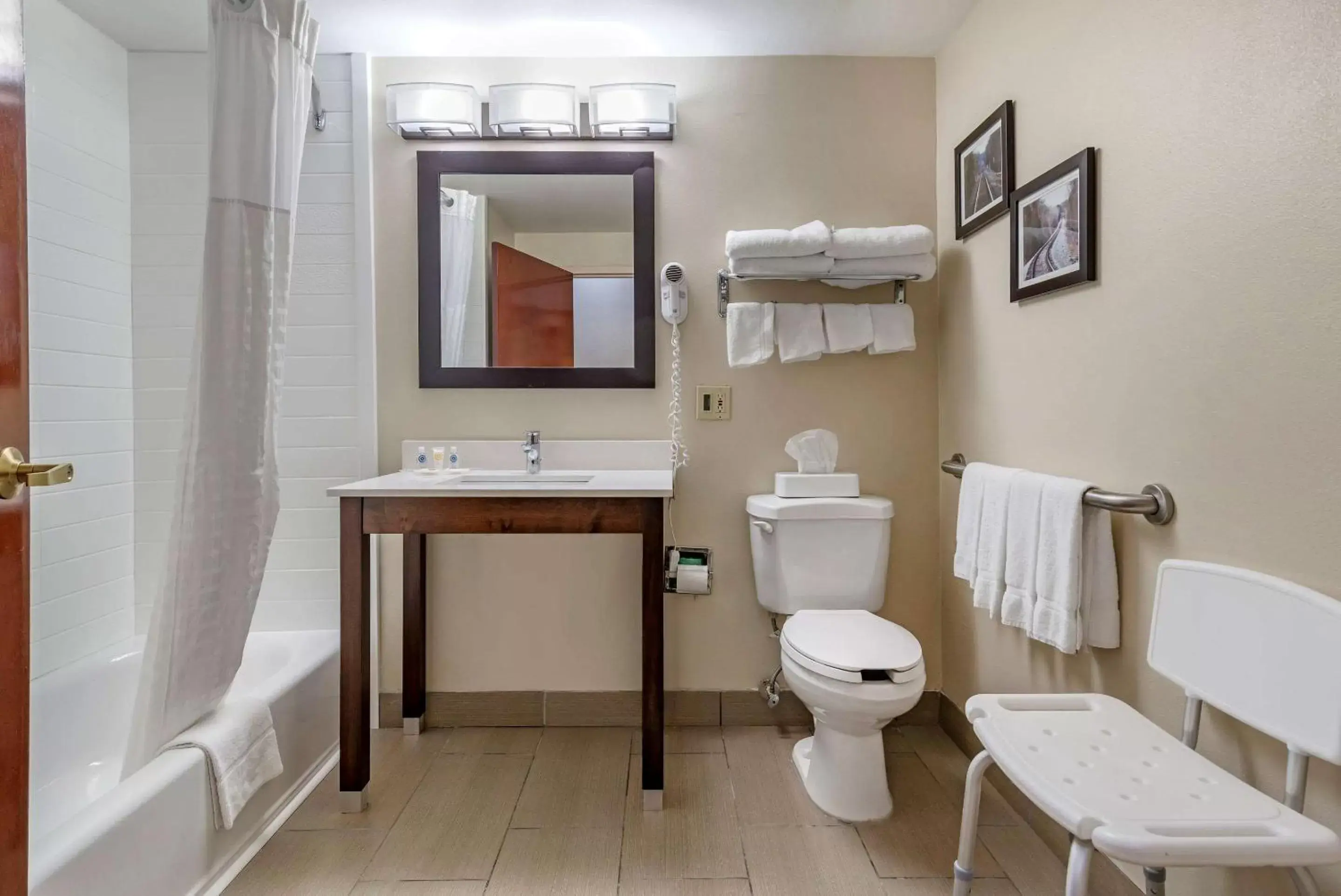 Photo of the whole room, Bathroom in Comfort Suites near Robins Air Force Base