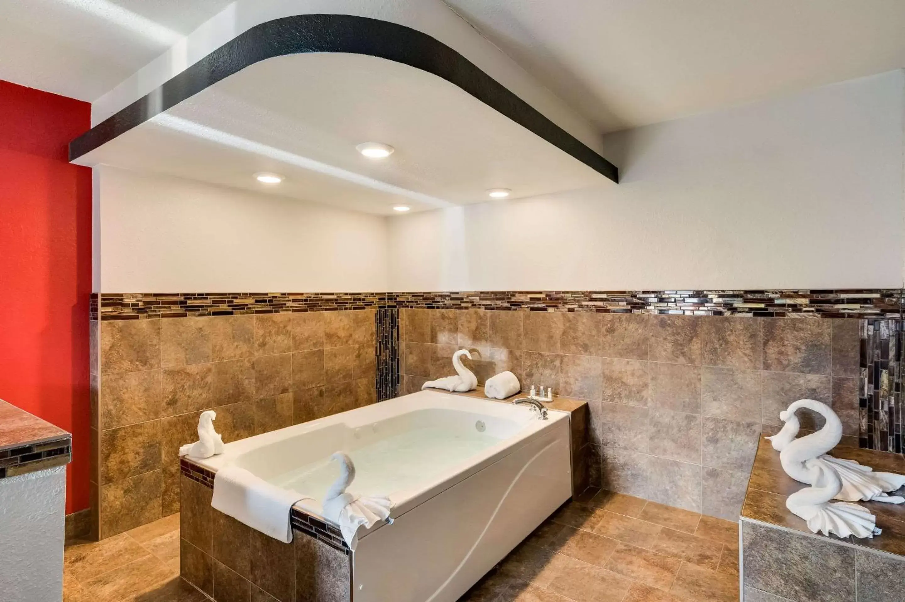 Bedroom, Bathroom in Clarion Inn & Suites Russellville I-40