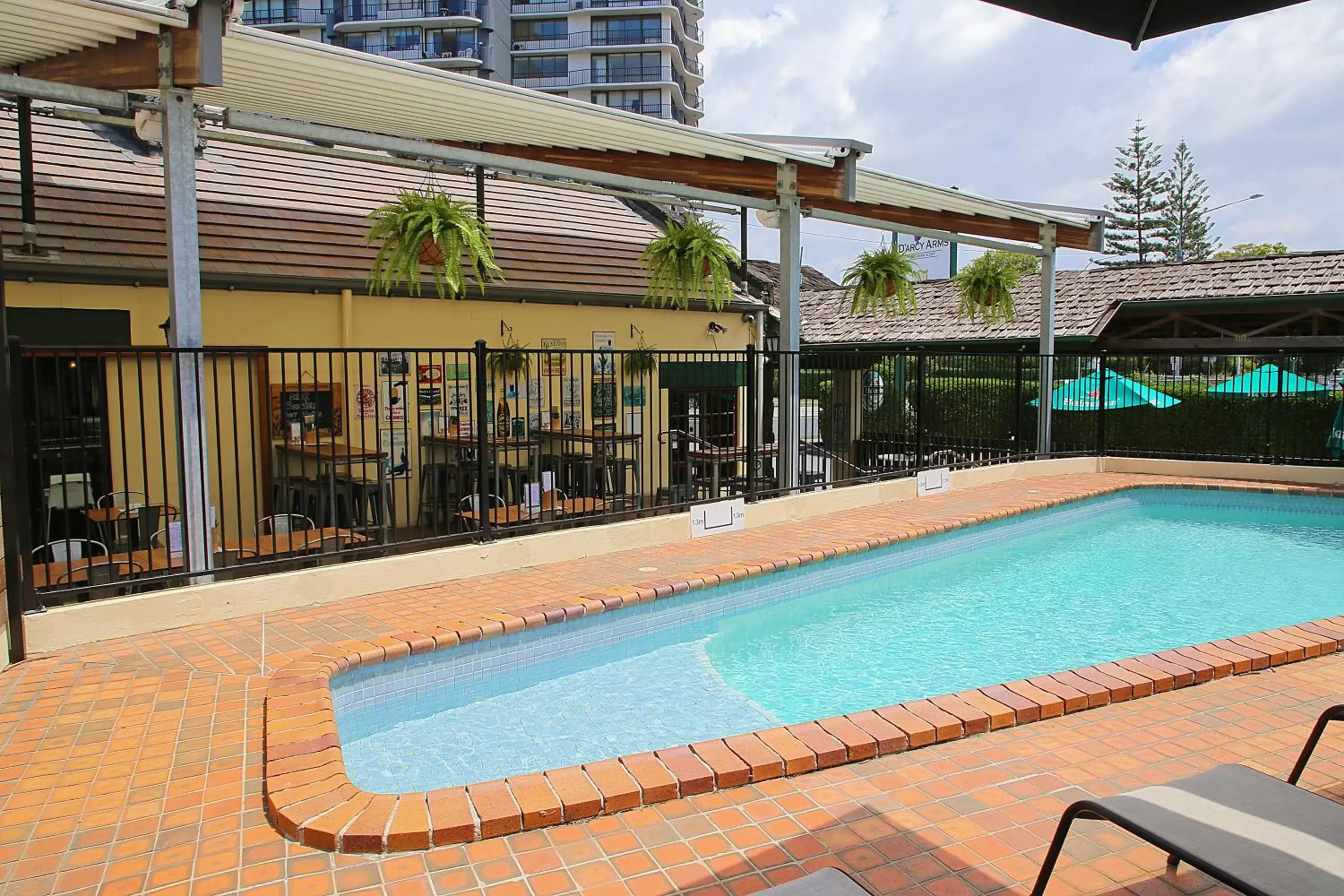 Swimming Pool in Darcy Arms Hotel Motel