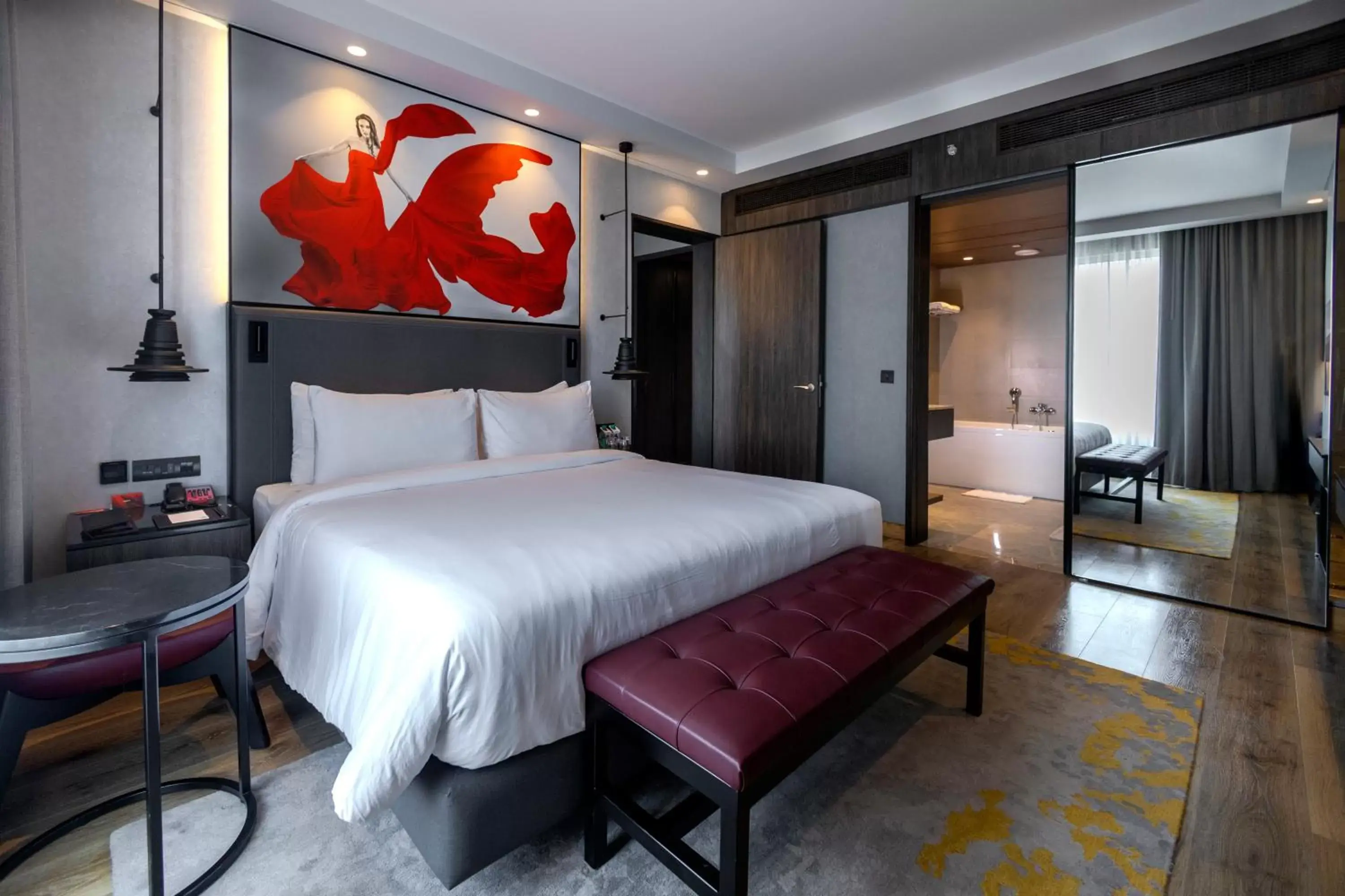 Bedroom, Bed in Radisson RED Chandigarh Mohali