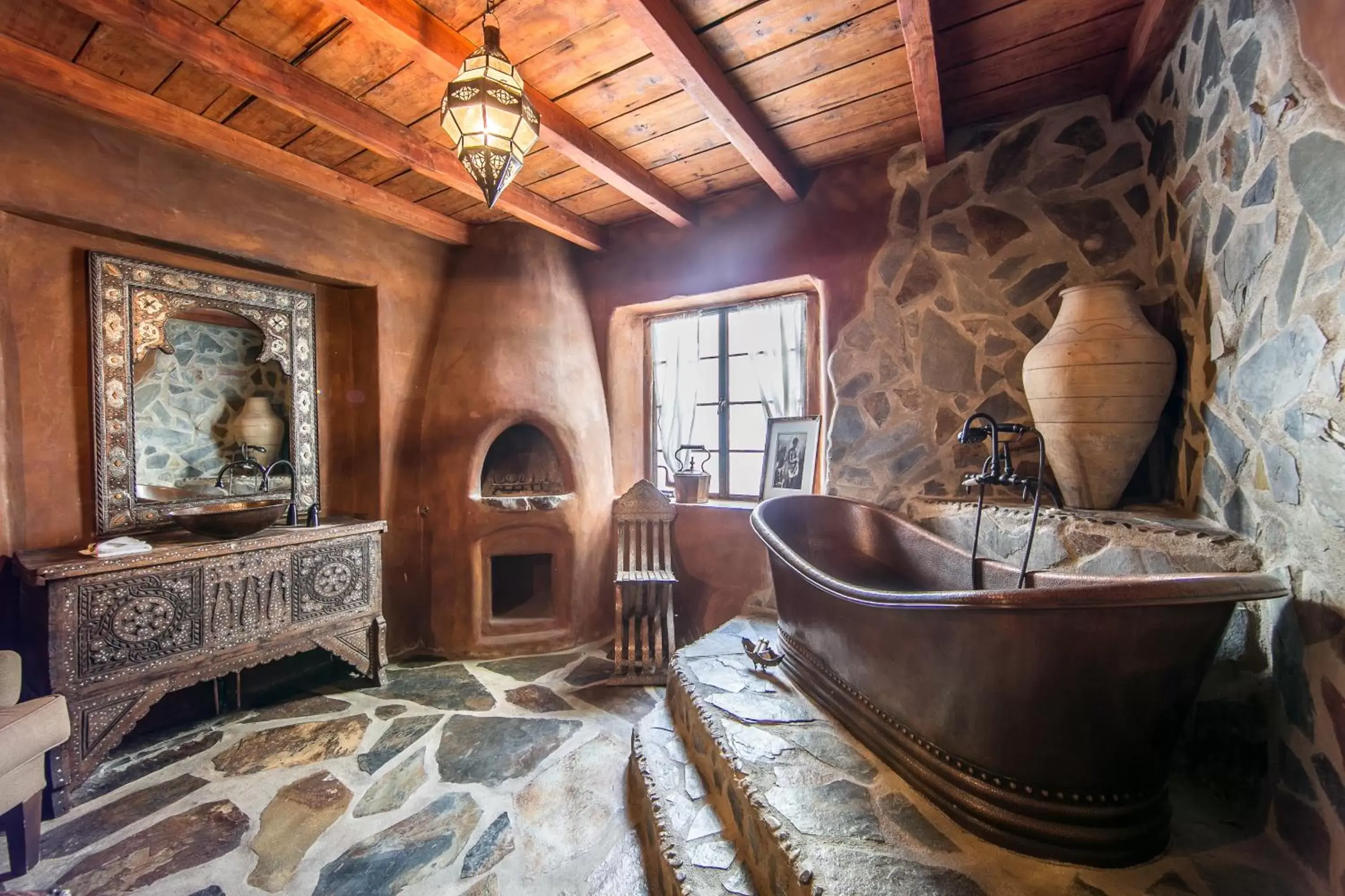 Bathroom, Seating Area in Korakia Pensione