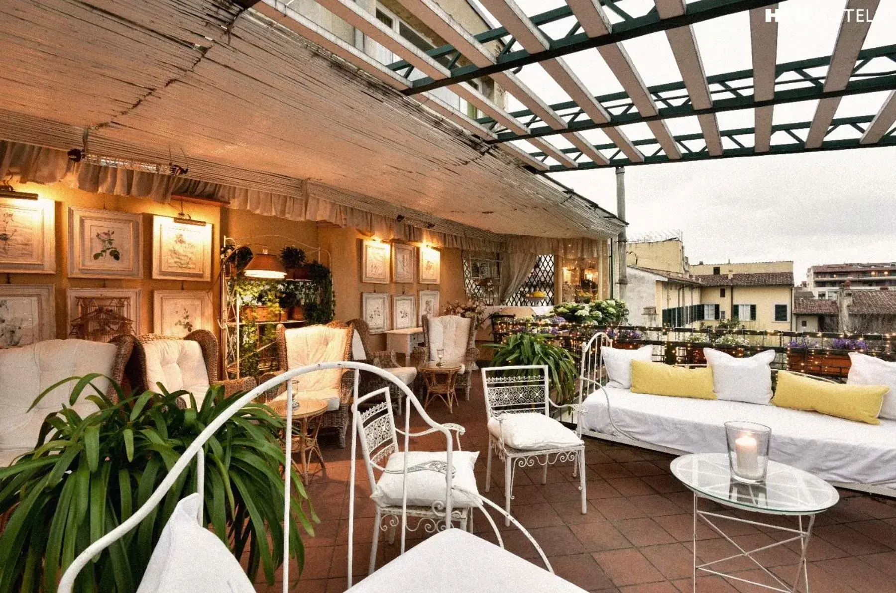 Balcony/Terrace, Restaurant/Places to Eat in Cellai Hotel