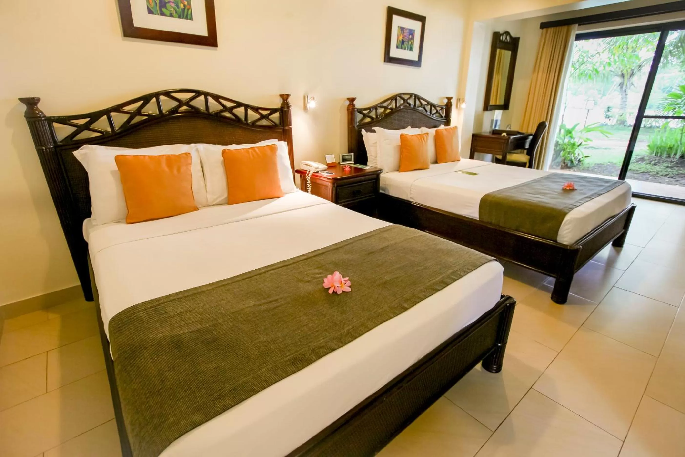 Bed in Warwick Le Lagon Resort & Spa, Vanuatu
