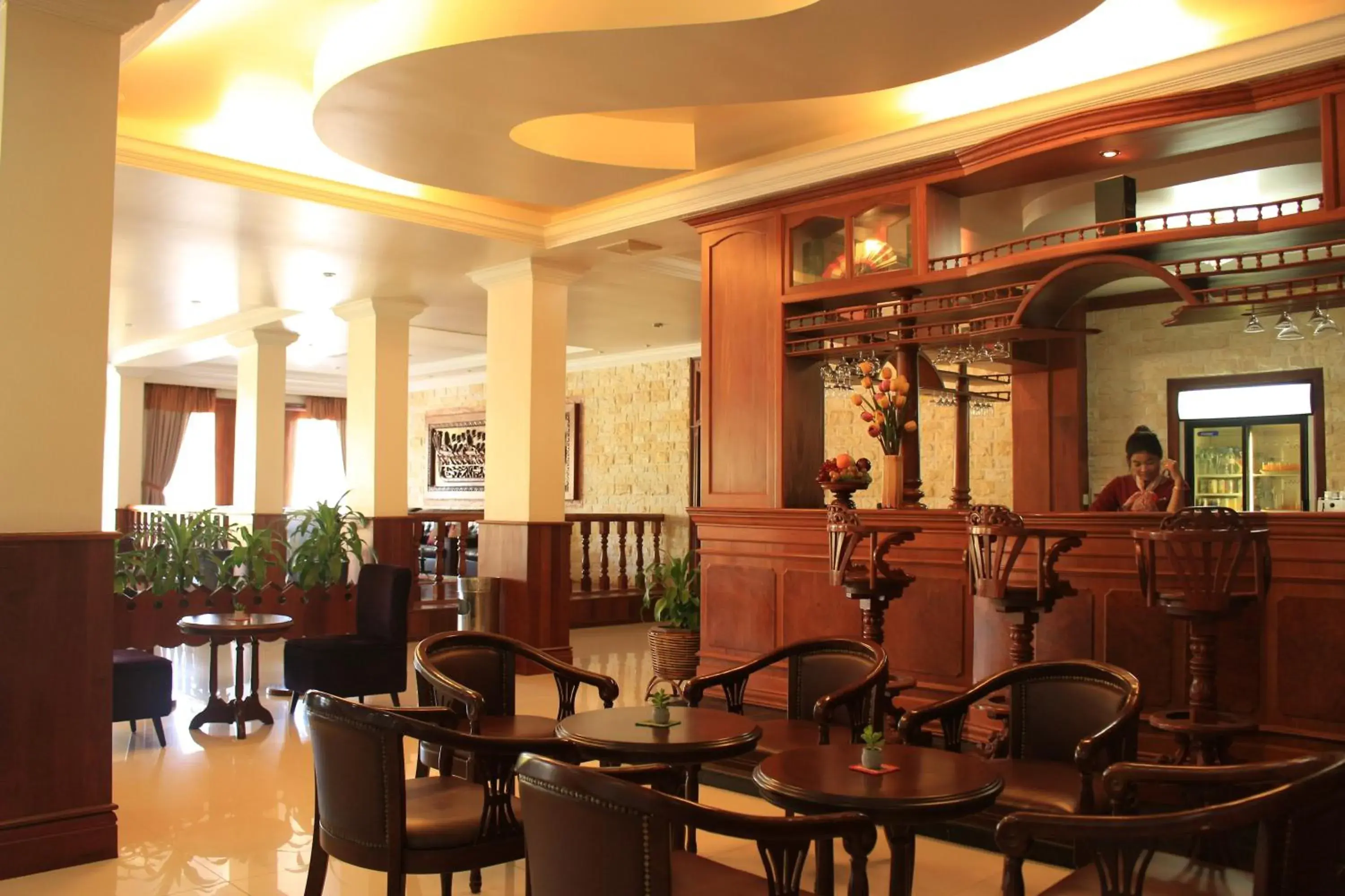 Lobby or reception, Restaurant/Places to Eat in City Angkor Hotel