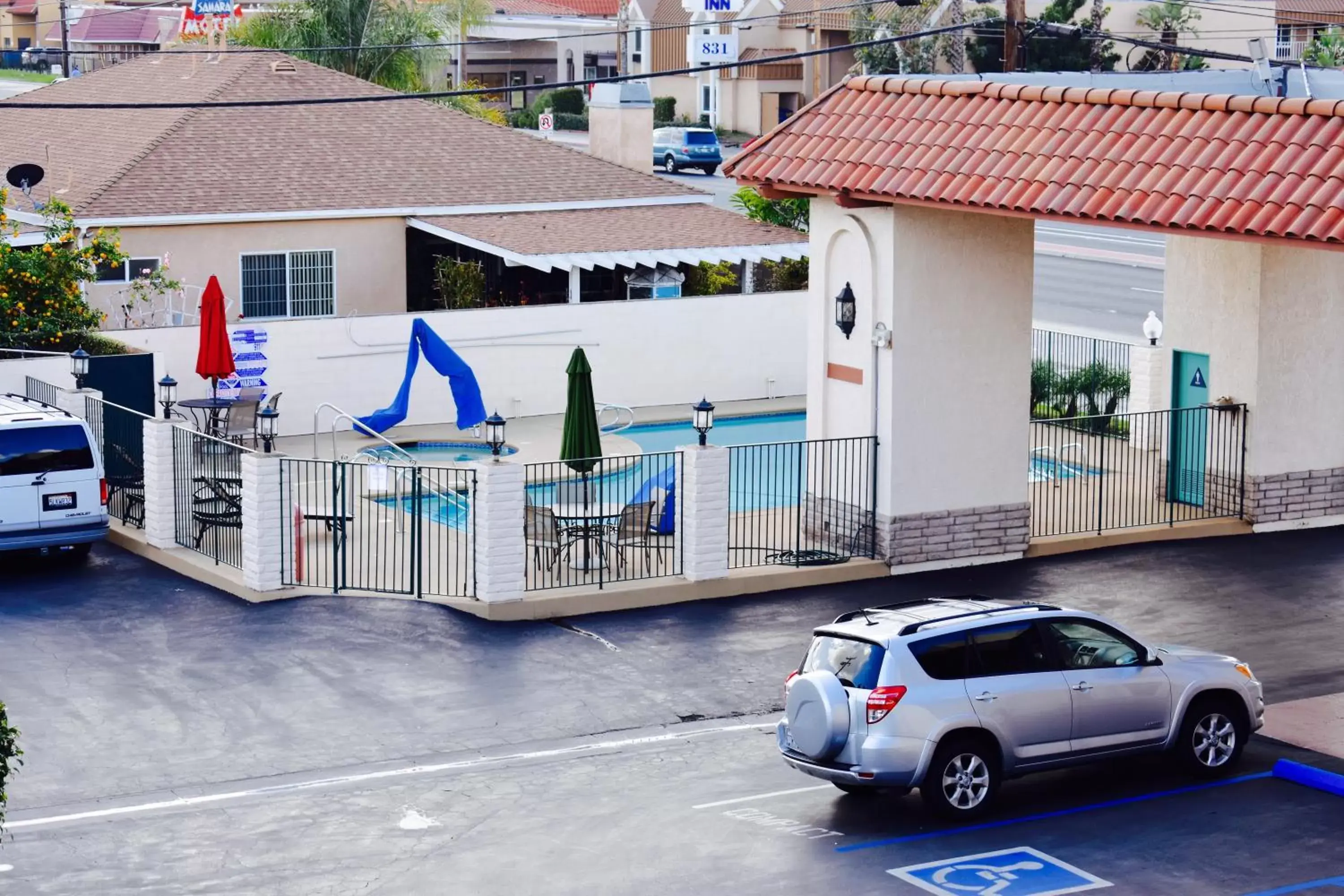 Swimming pool in Days Inn by Wyndham Anaheim Near the Park