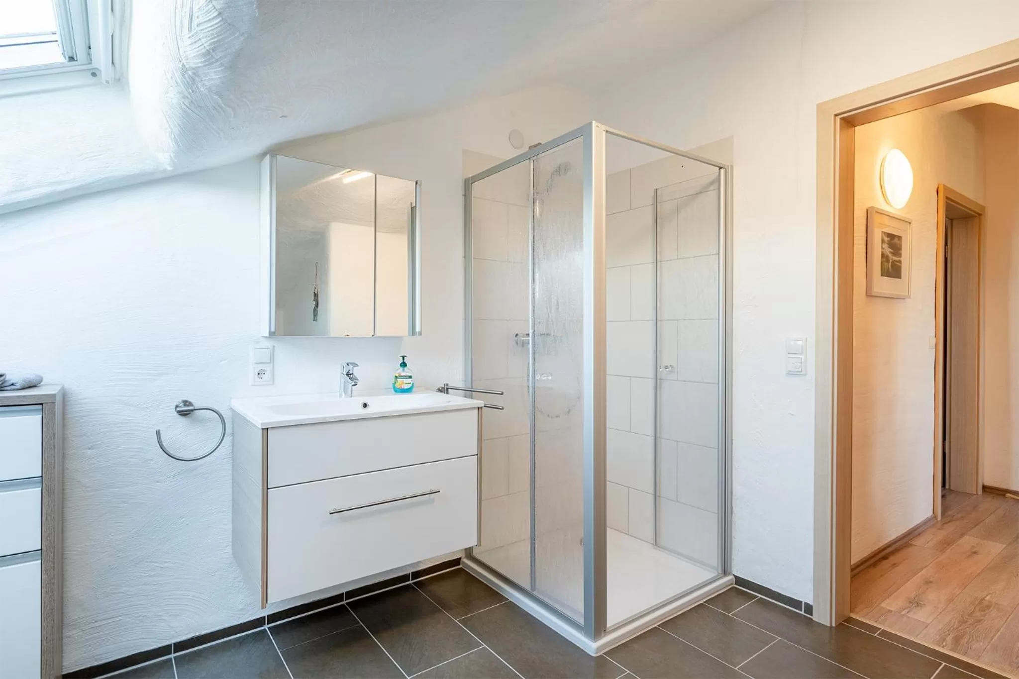 Bathroom in Villa Moorstern am Badesee Tannenhausen