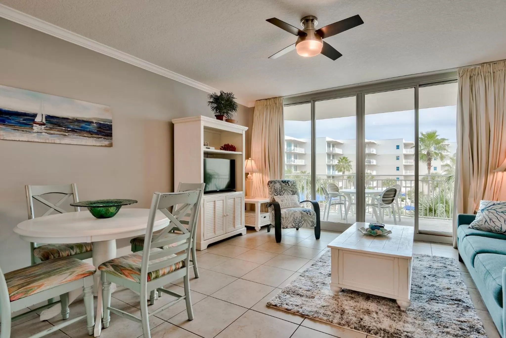 Living room in Waterscape Resort by Tufan