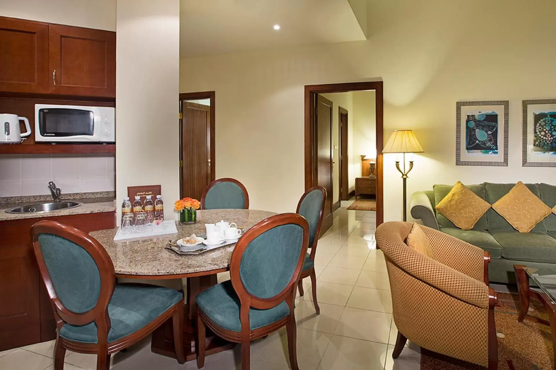 Living room, Dining Area in City Seasons Suites