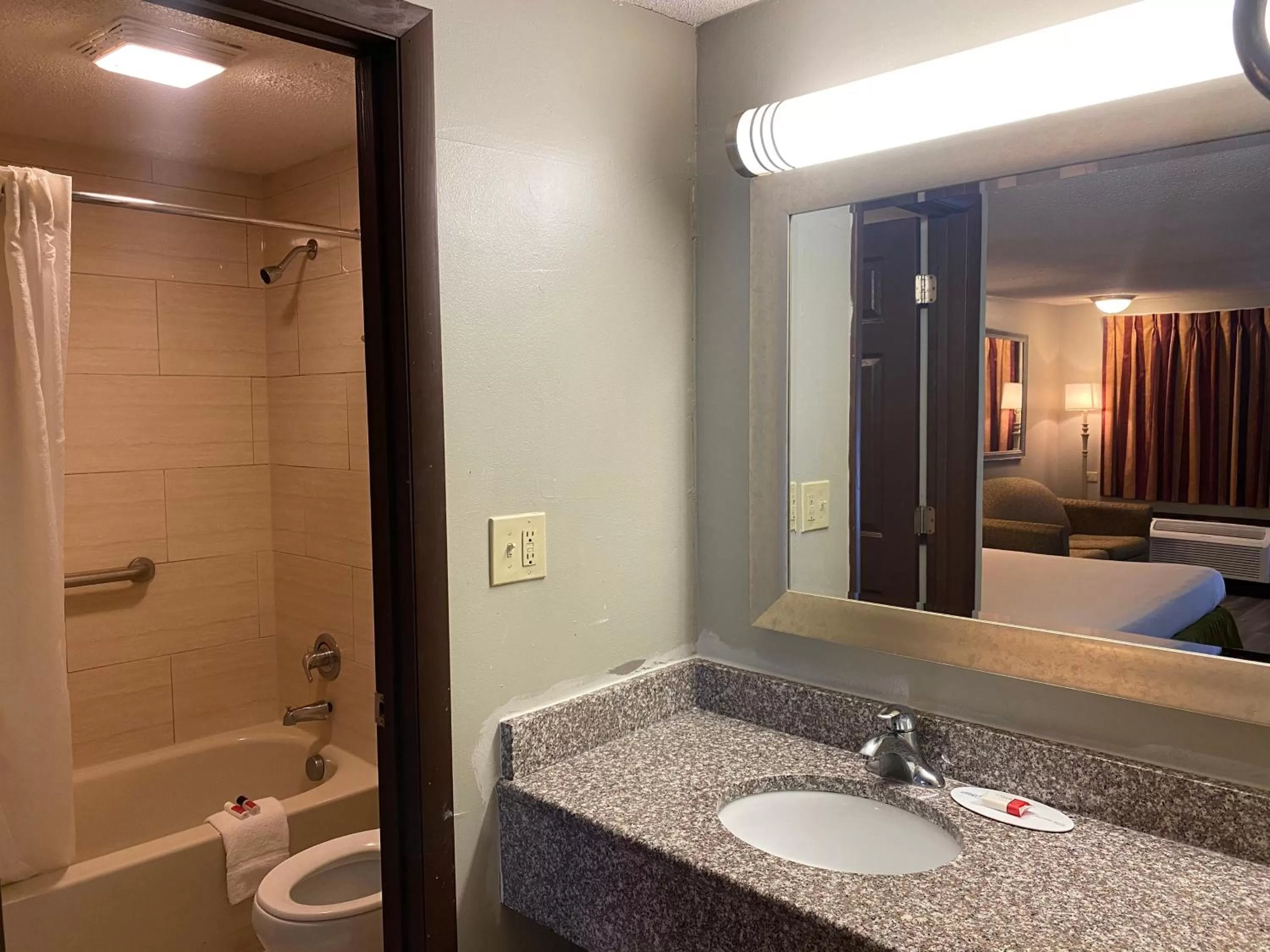 Bathroom in Travelodge by Wyndham Laurel Ft Meade Near NSA