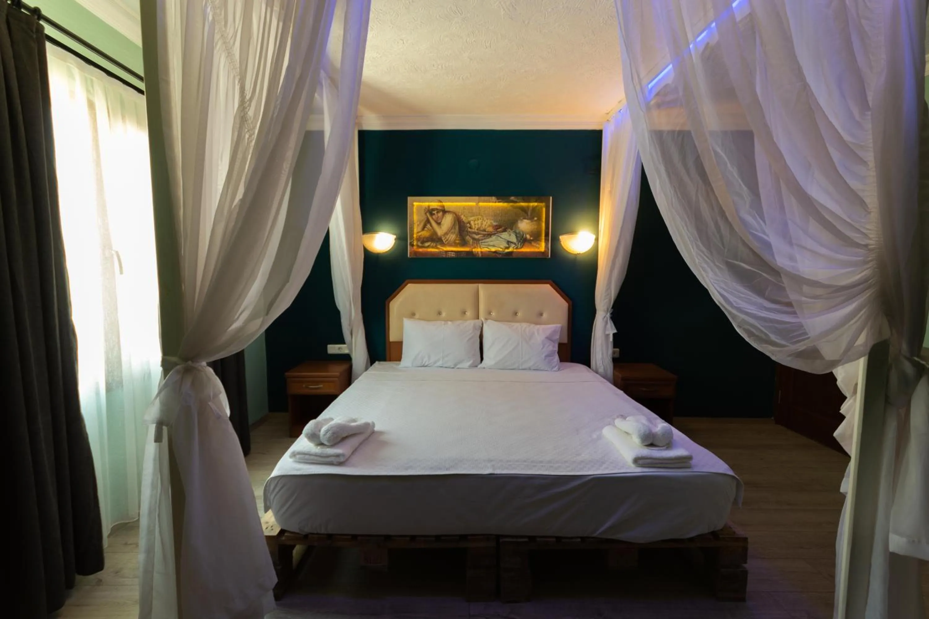 Photo of the whole room, Bed in Rebetika Hotel & bistro