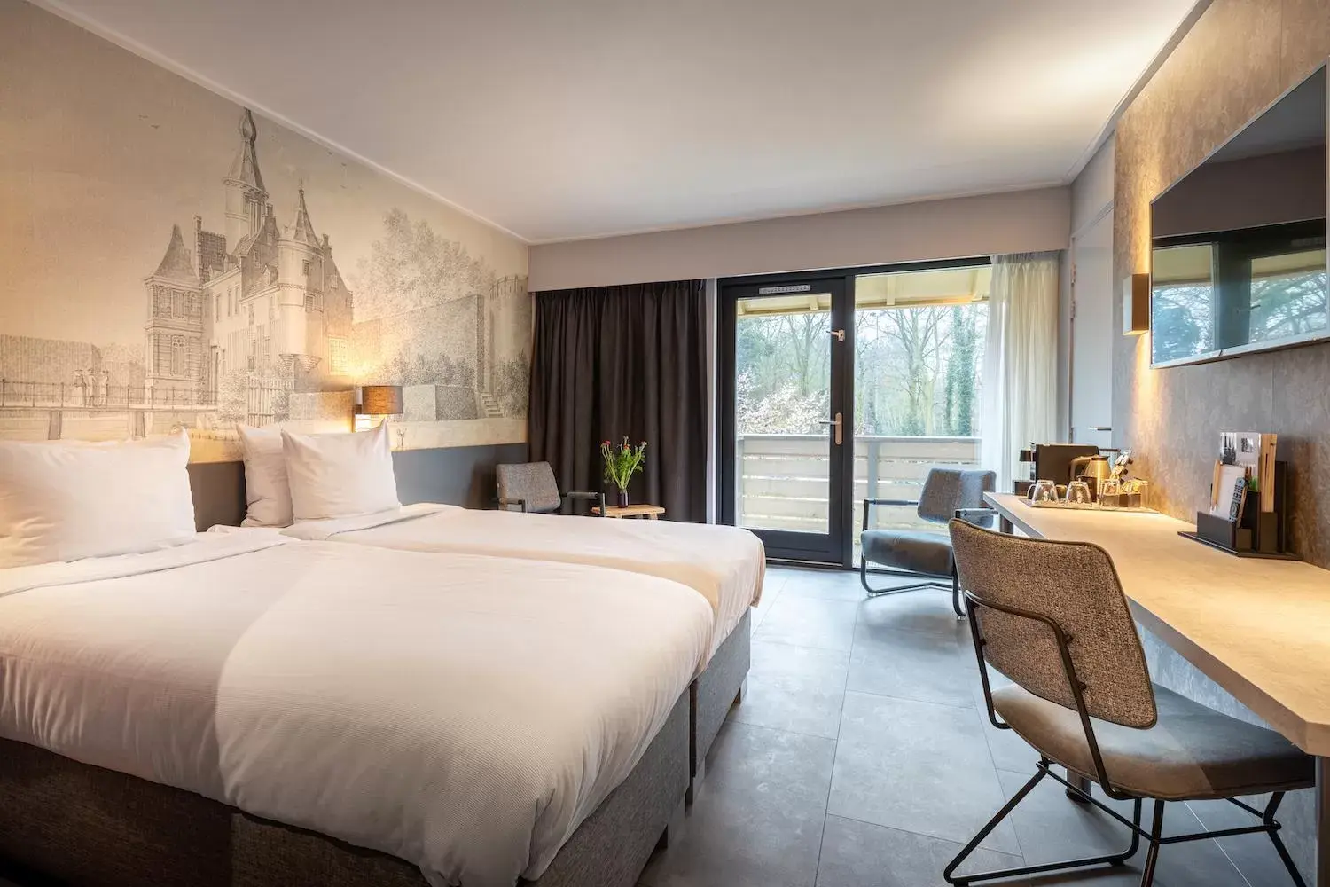 Bedroom in Hotel Heemskerk