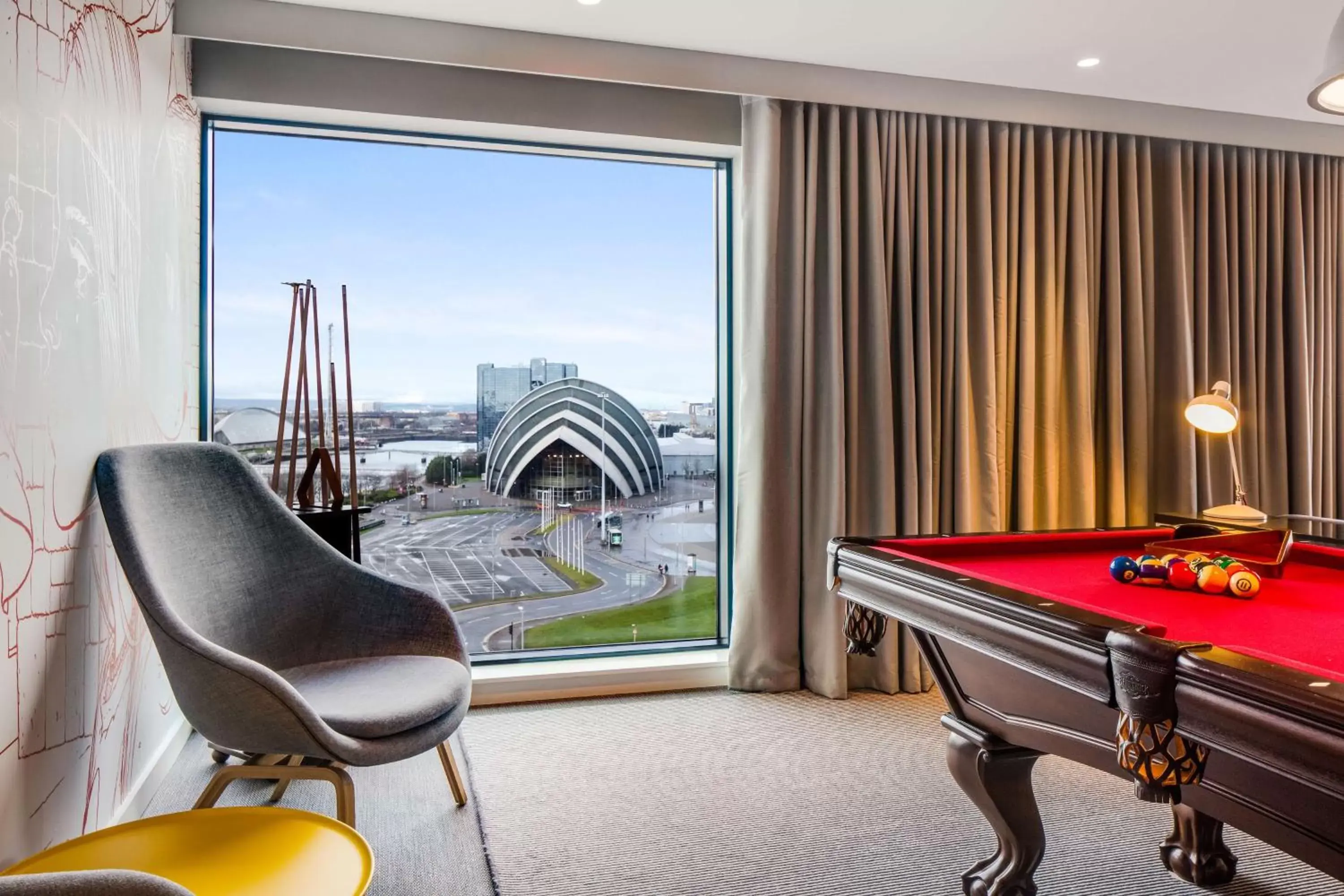 Photo of the whole room, Billiards in Radisson RED Hotel, Glasgow