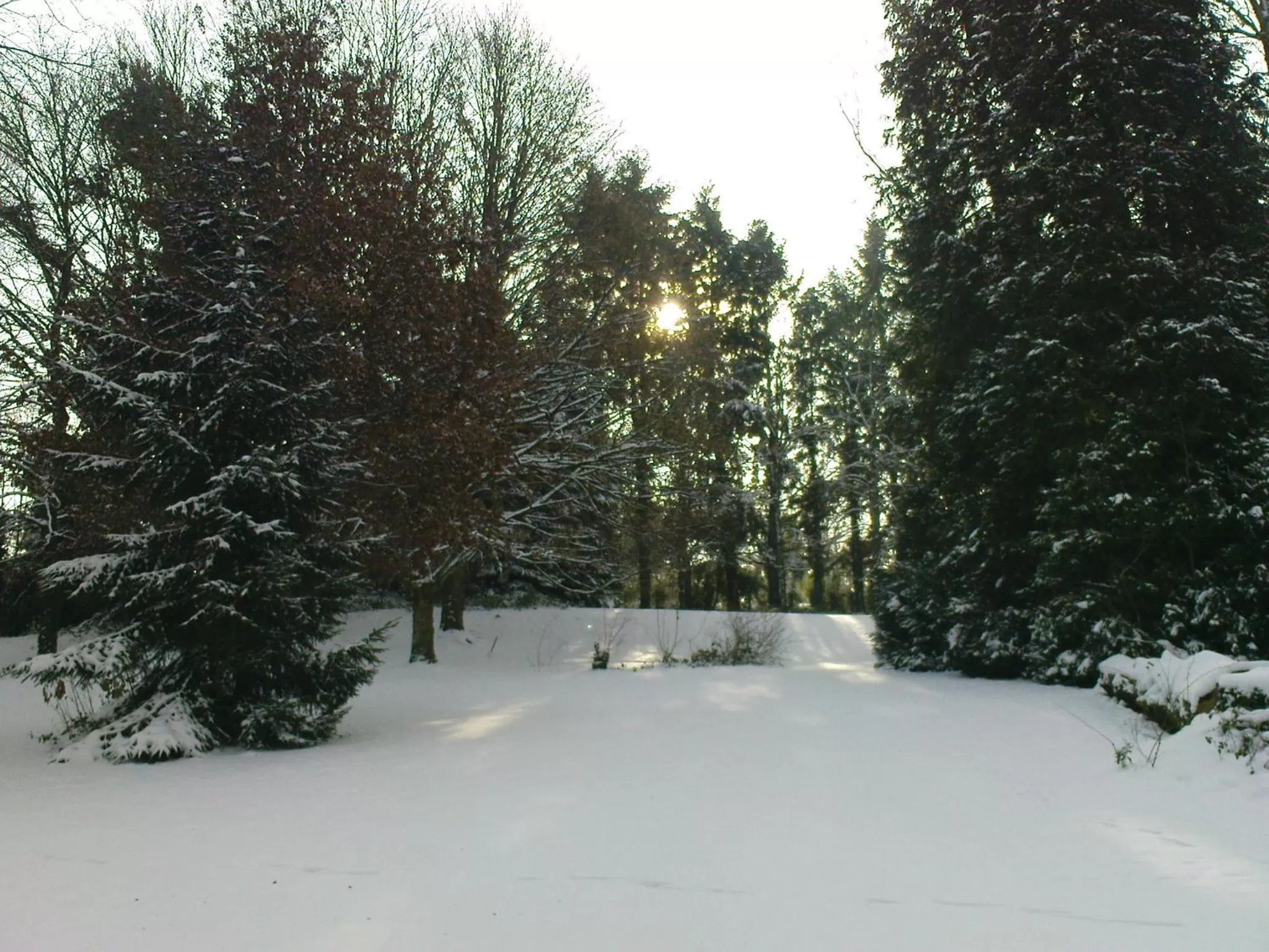 Facade/entrance, Winter in La Croix du Reh