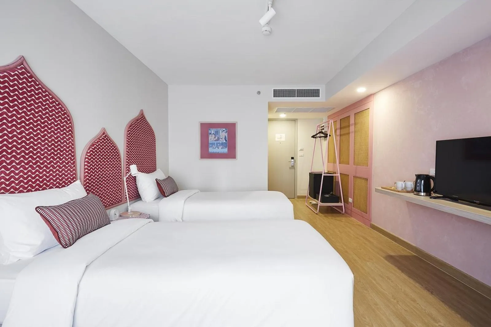 Bed in 56 Surawong Hotel Bangkok