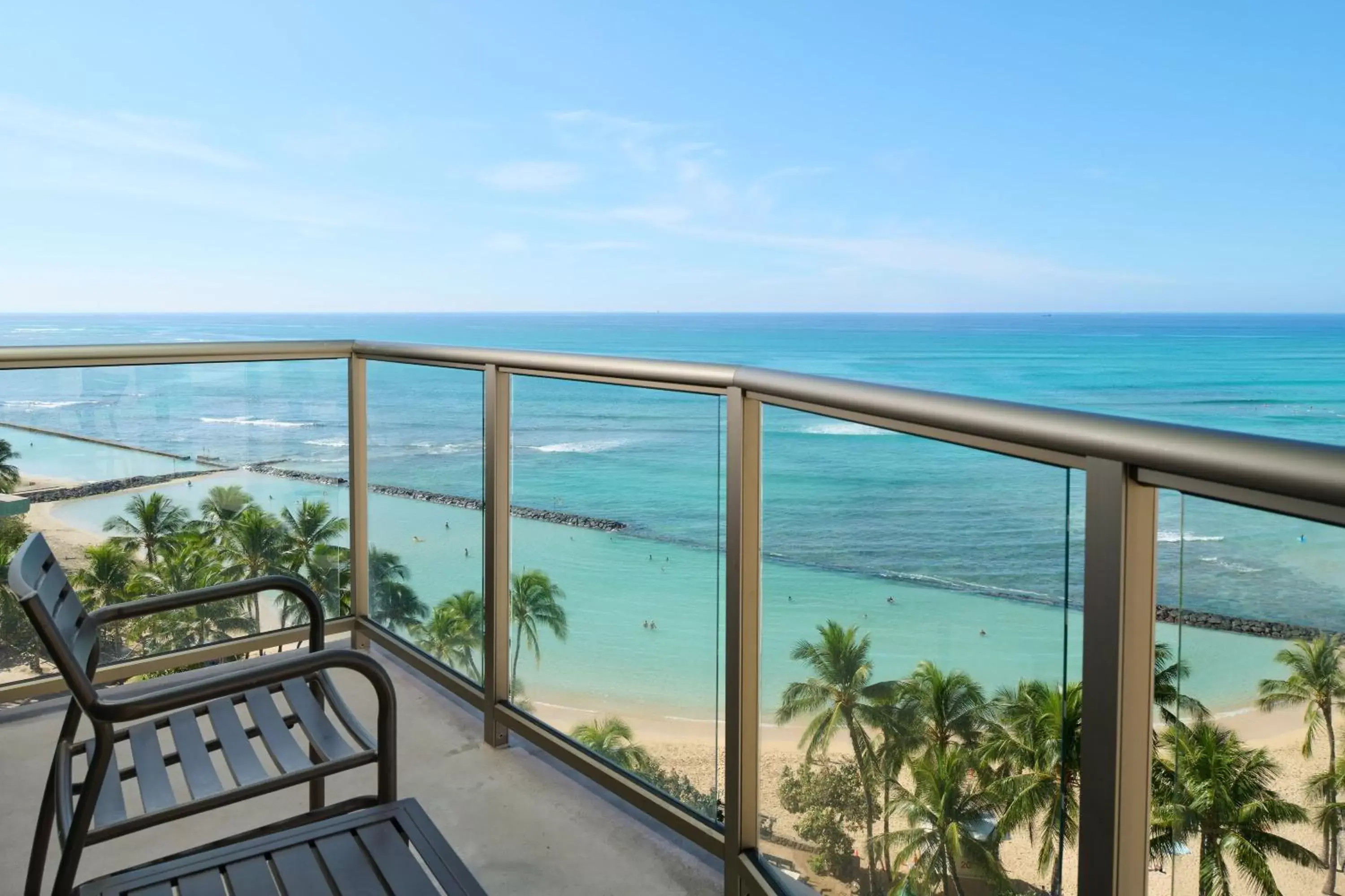 Balcony/Terrace, Sea View in Aston Waikiki Circle Hotel