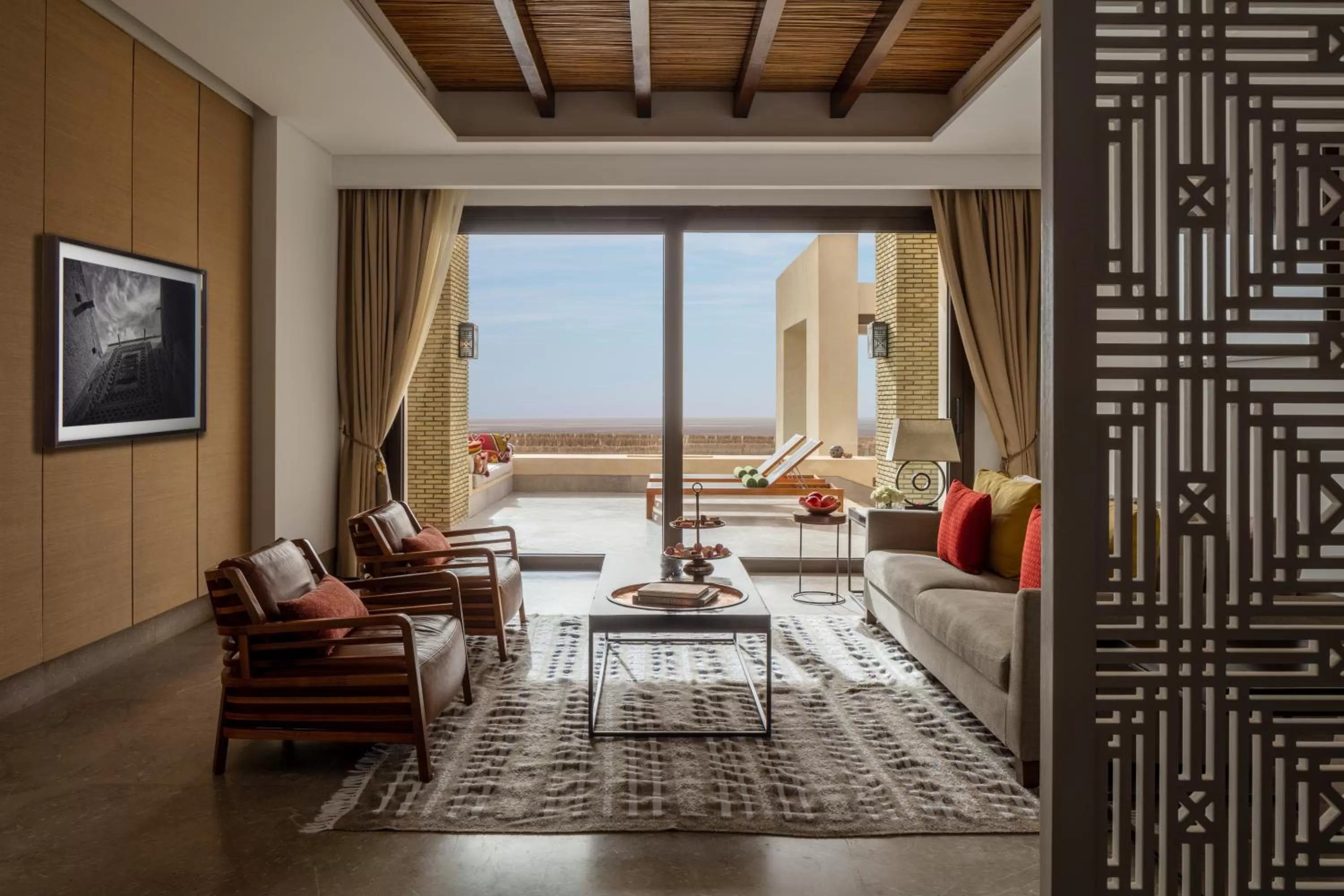 Living room in Anantara Sahara-Tozeur Resort & Villas