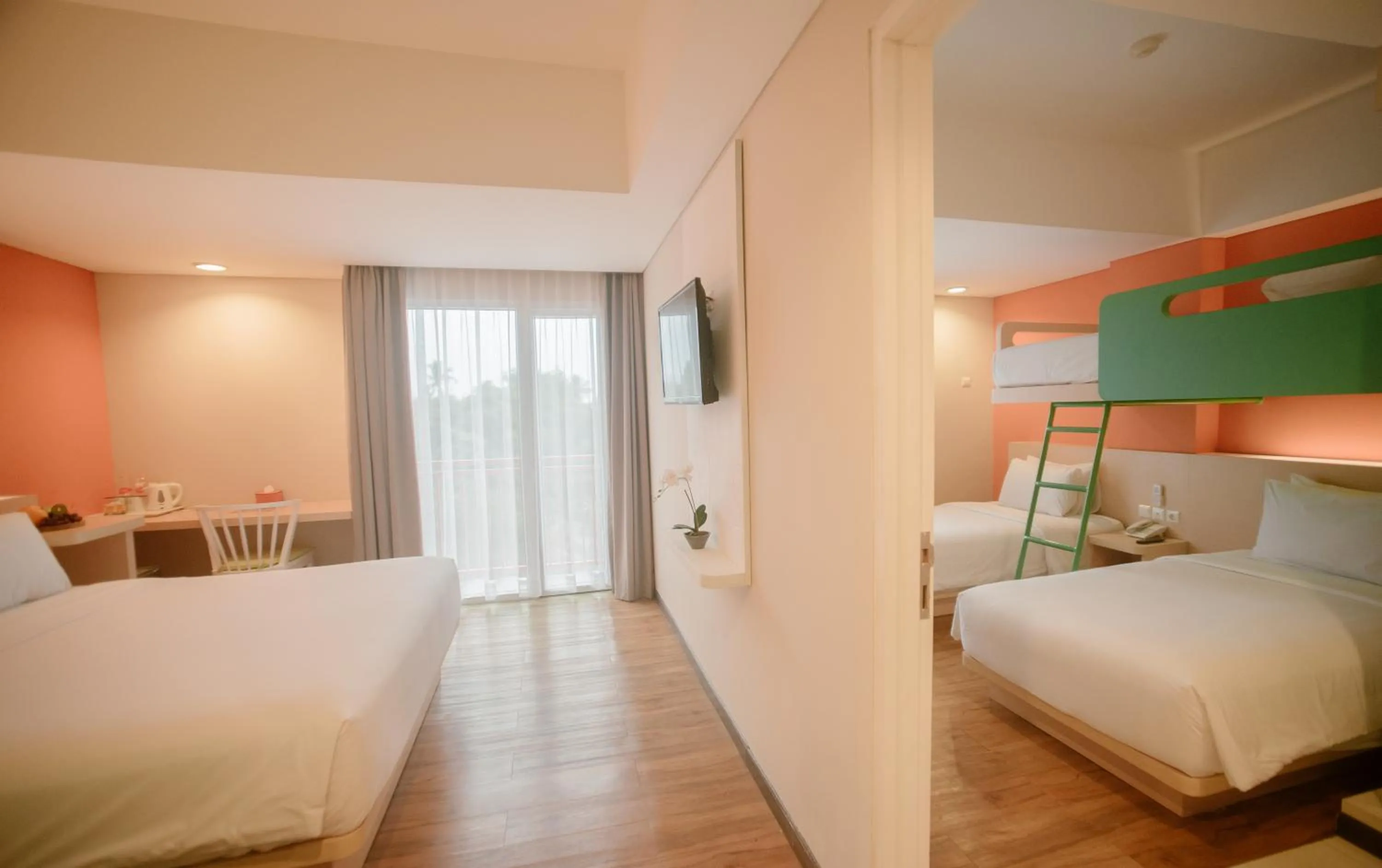 Photo of the whole room, Bed in The Bountie Hotel and Convention Centre Sukabumi