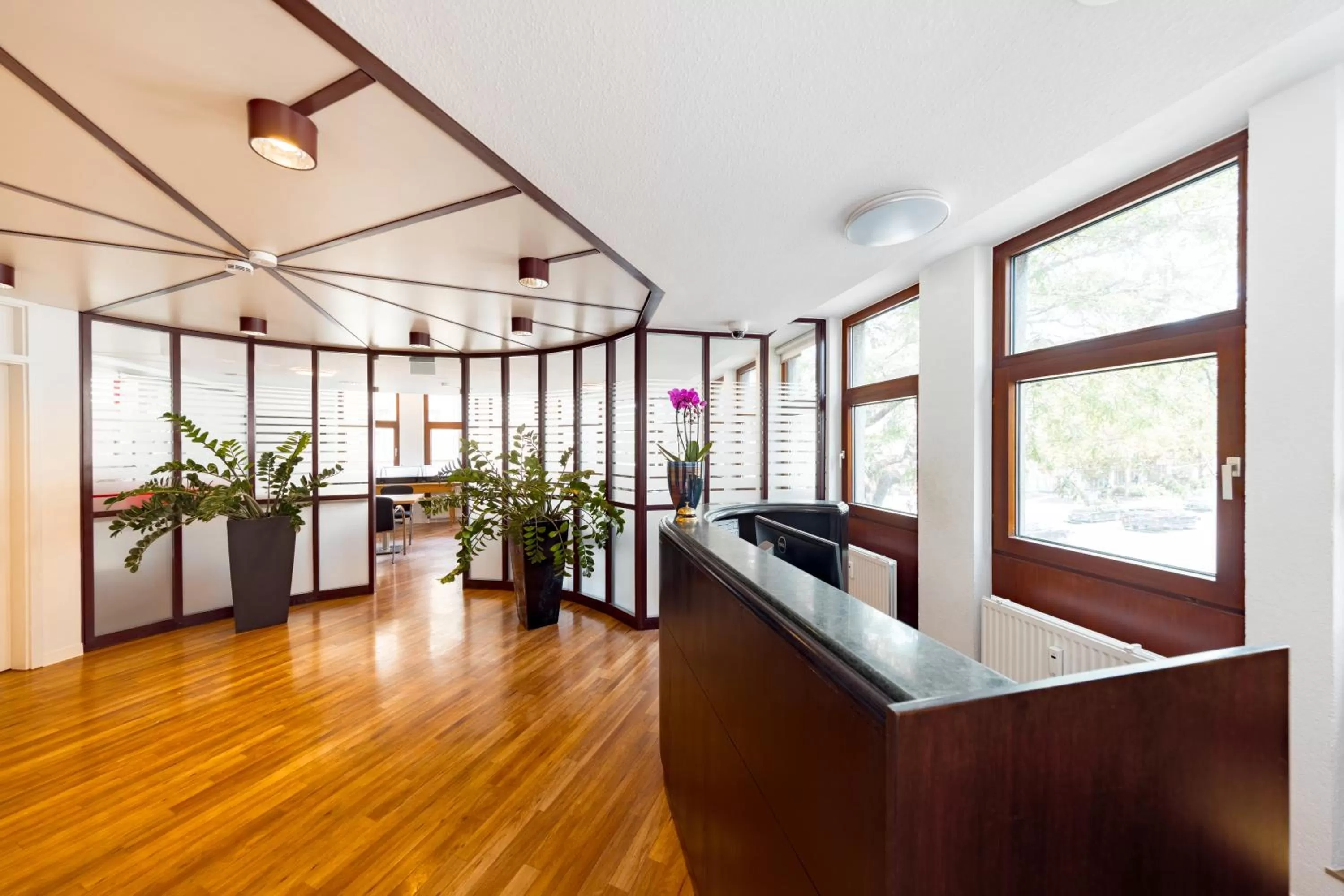 Lobby or reception in Hotel Garni am Olgaeck