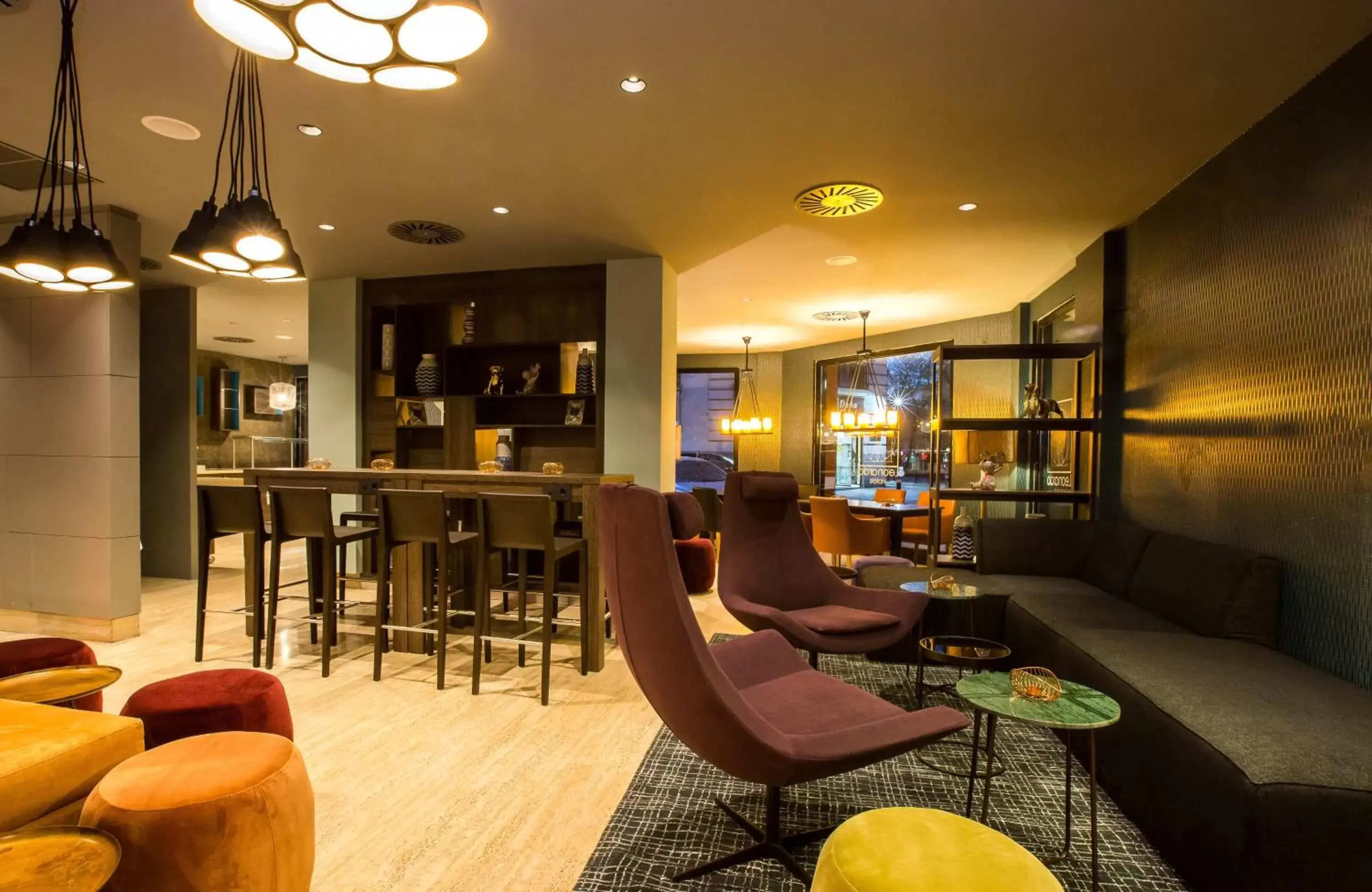 Lounge or bar, Lounge/Bar in Leonardo Boutique Hotel Madrid