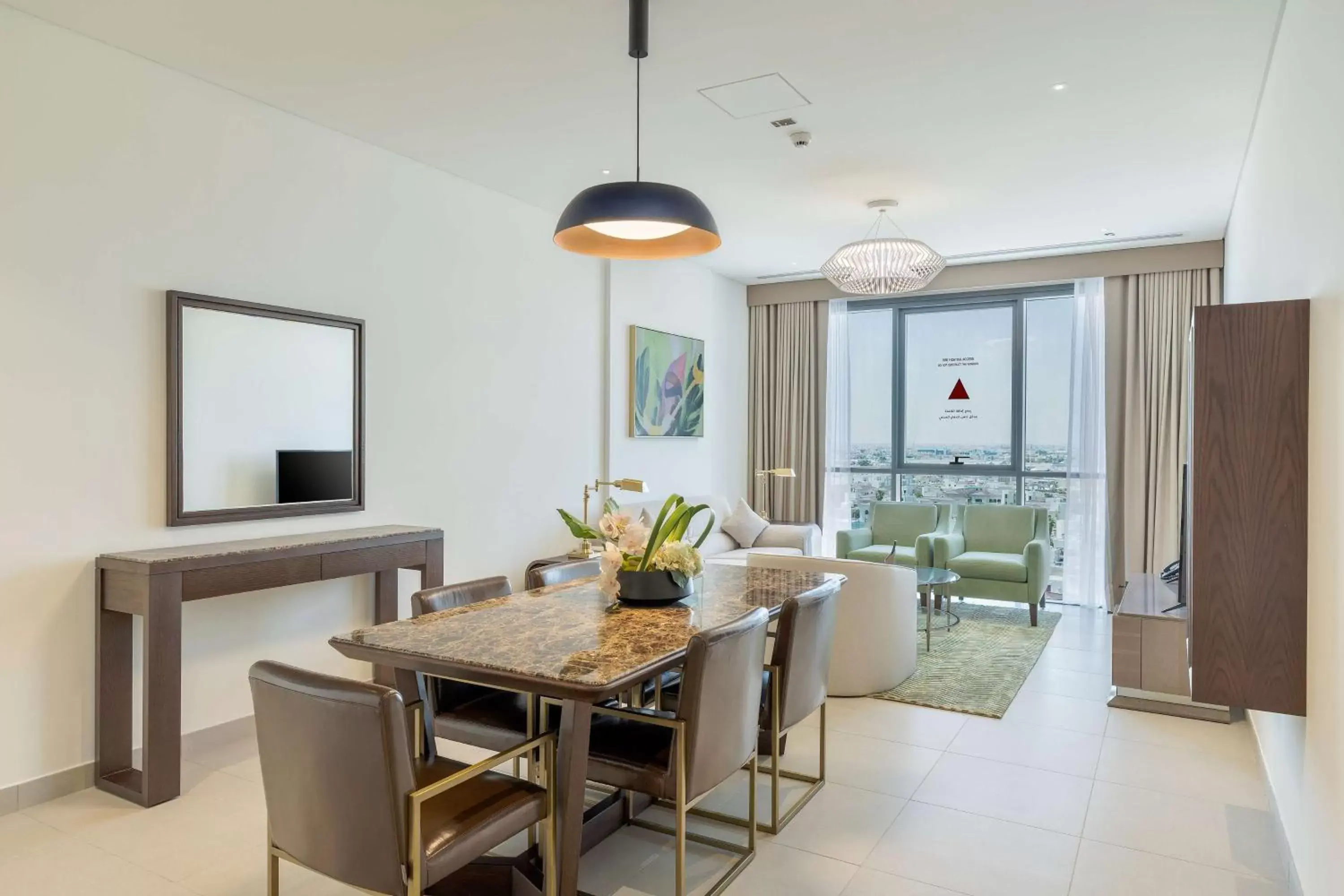 Living room, Dining Area in DoubleTree by Hilton Doha Downtown