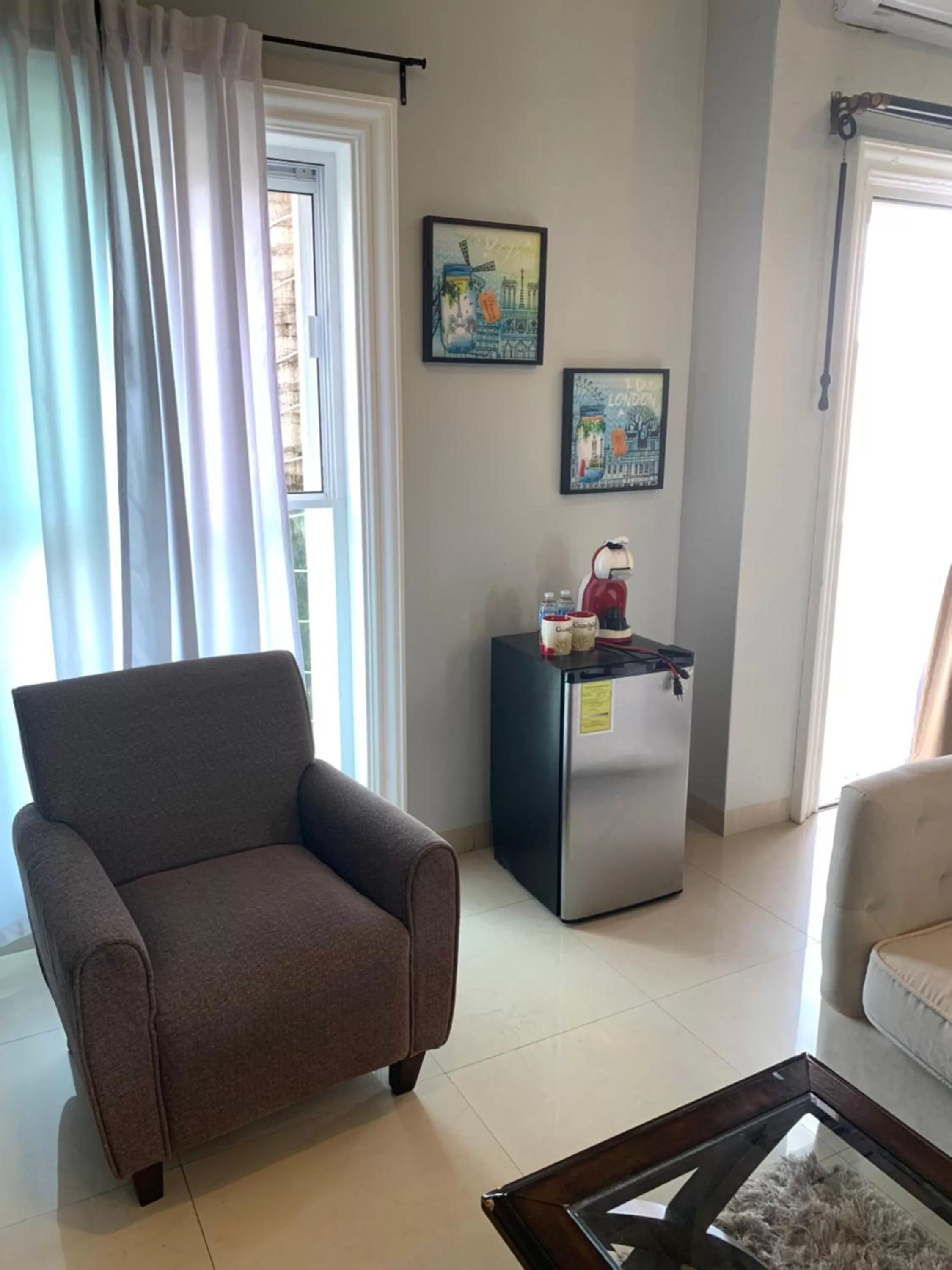 Seating area in Villa Segovia Cozumel