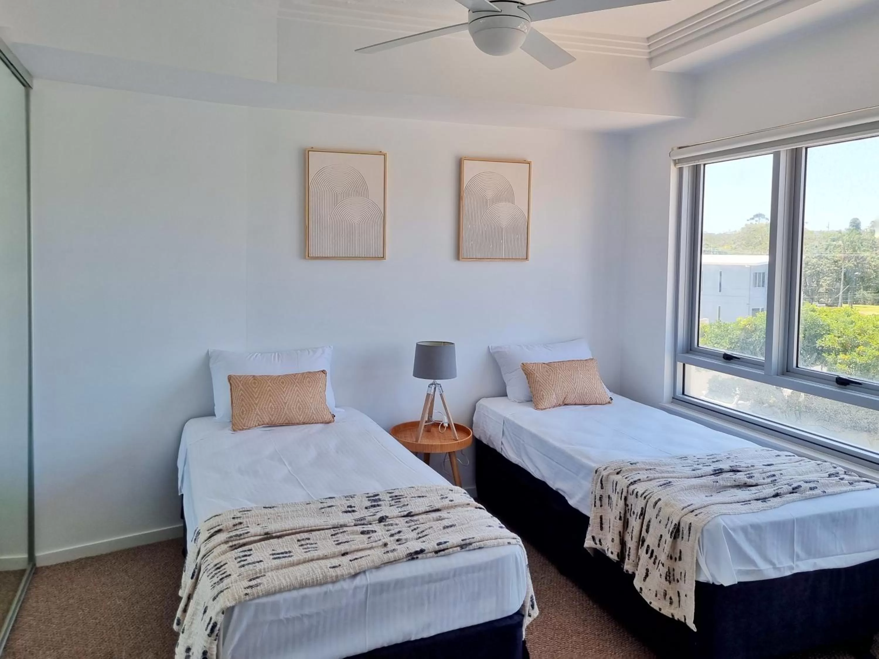 Bed in Pumicestone Blue