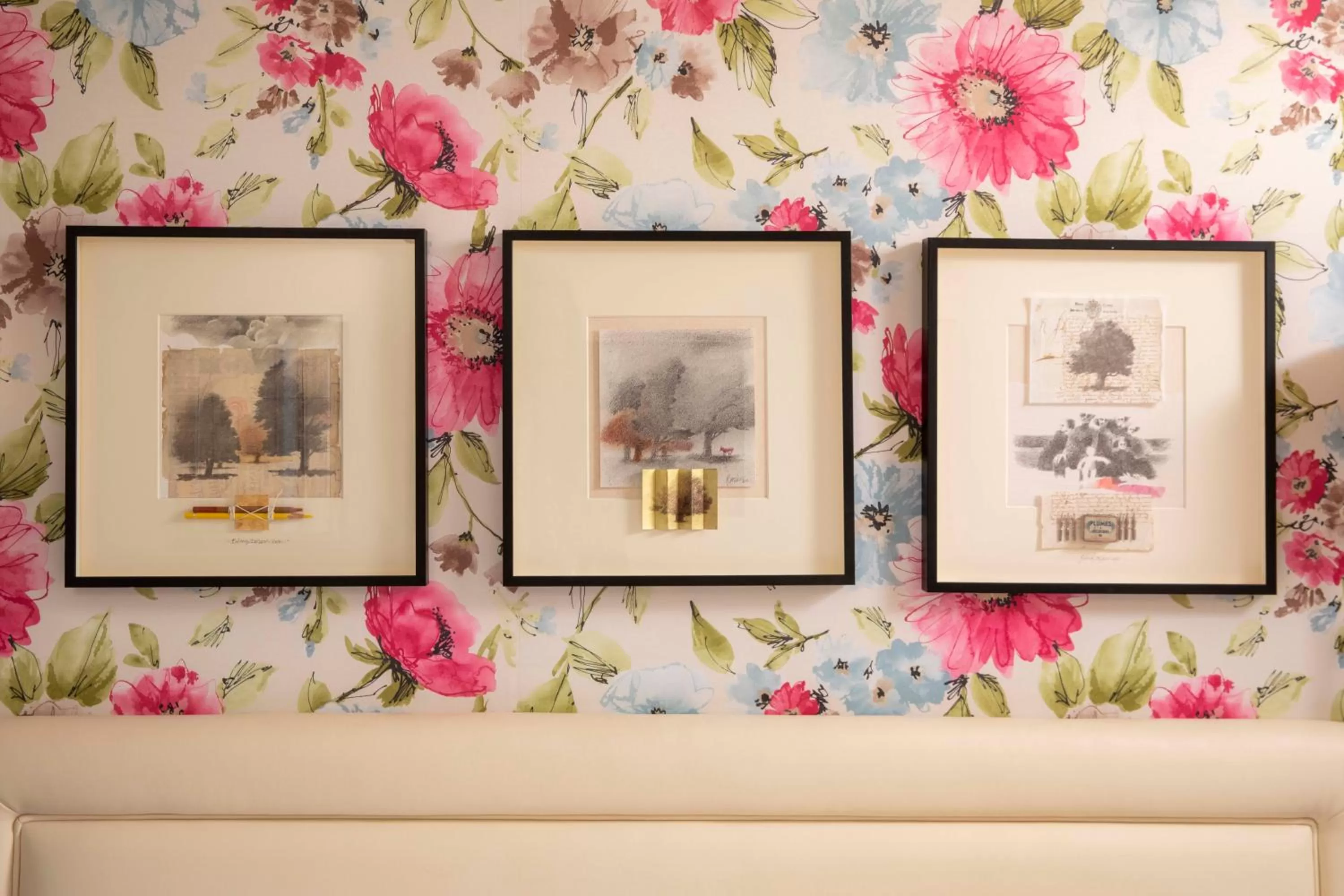 Decorative detail in Hotel Relais Bosquet by Malone