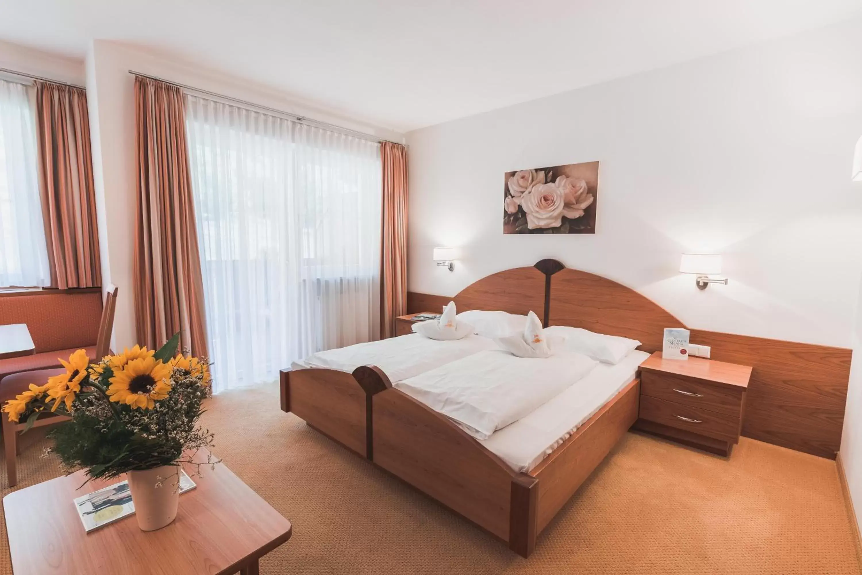 Bedroom, Bed in Hotel Am Sonneck