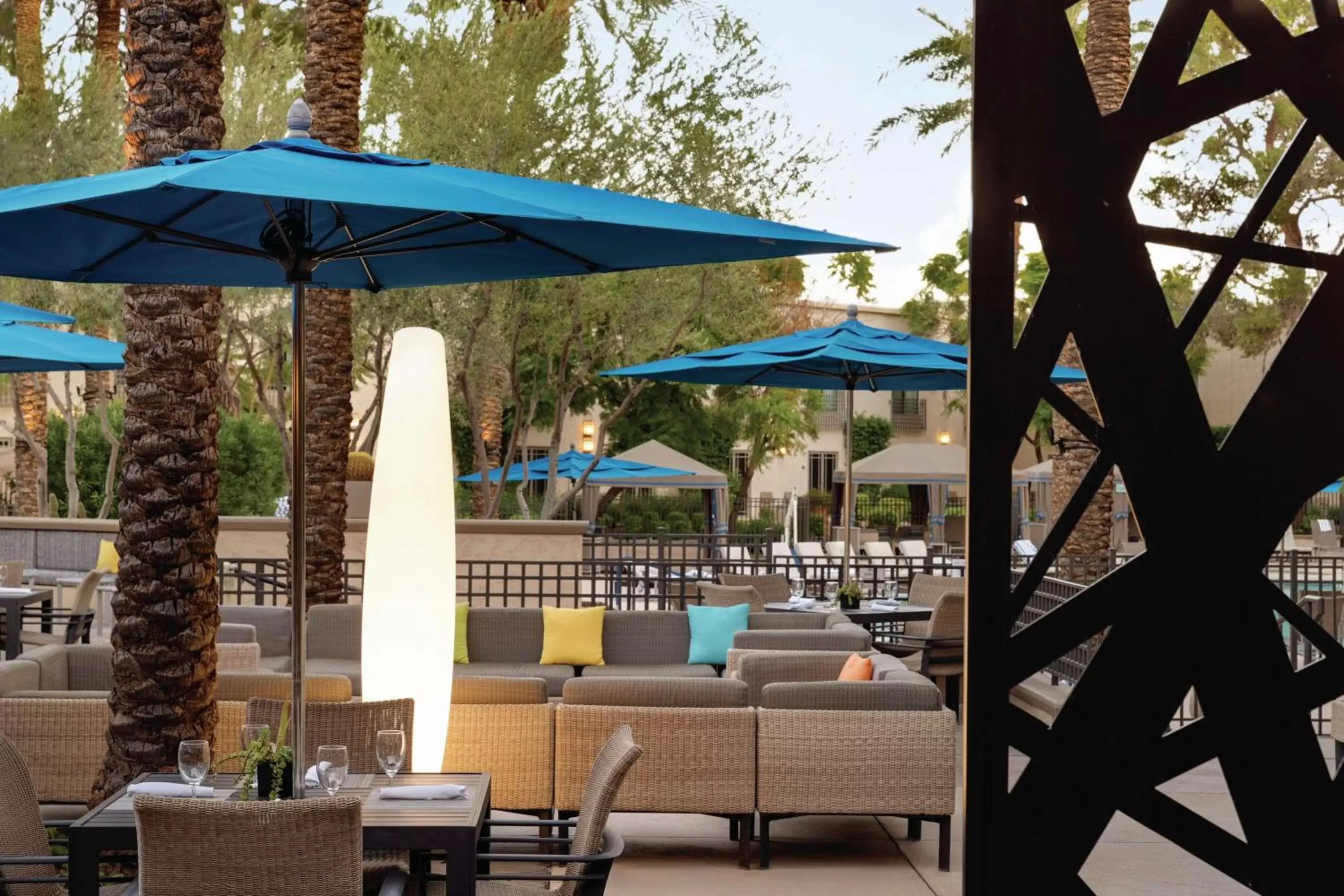 Patio, Swimming Pool in Hilton Scottsdale Resort & Villas
