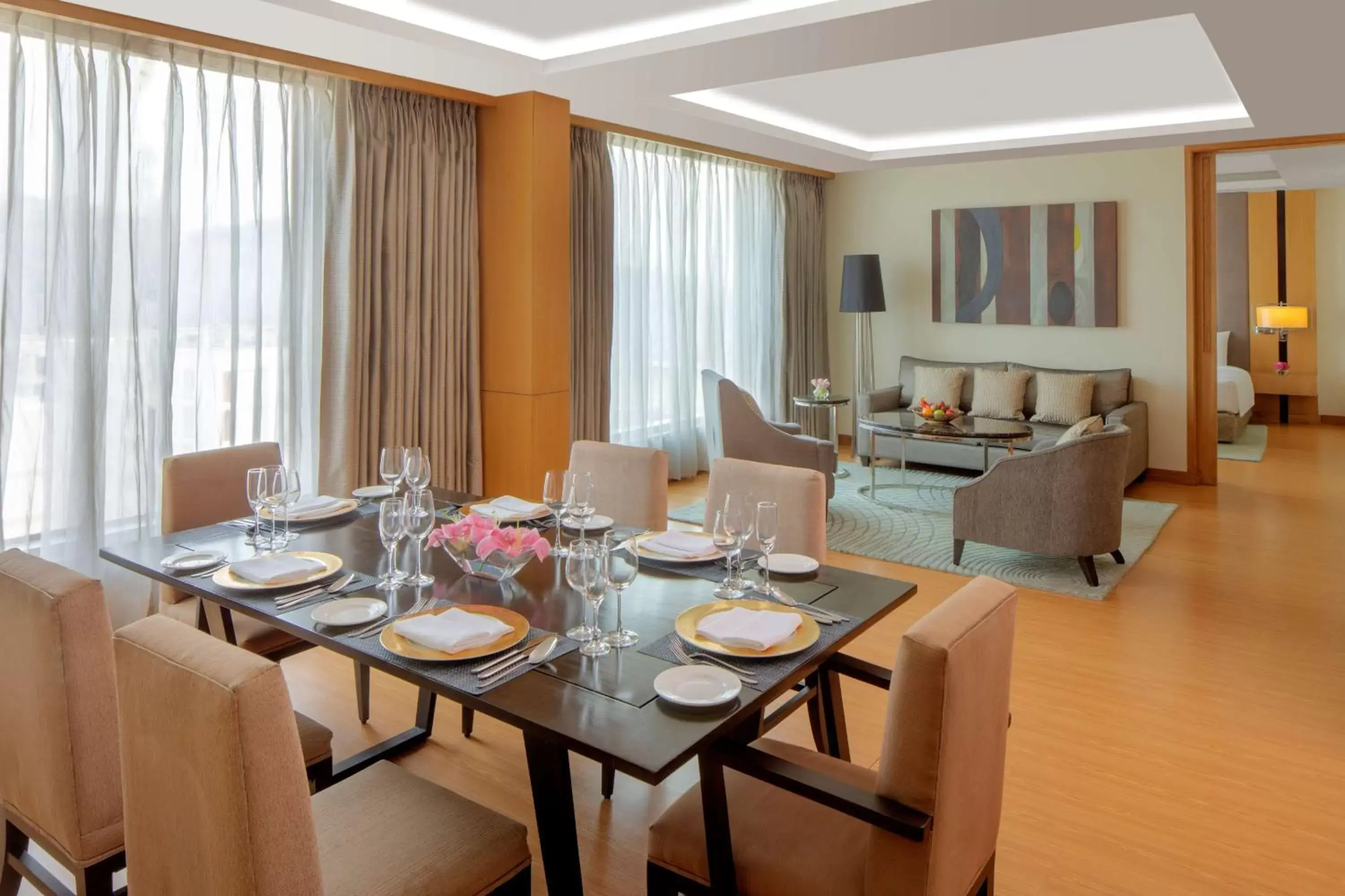 Photo of the whole room, Dining Area in Radisson Blu Hotel Guwahati