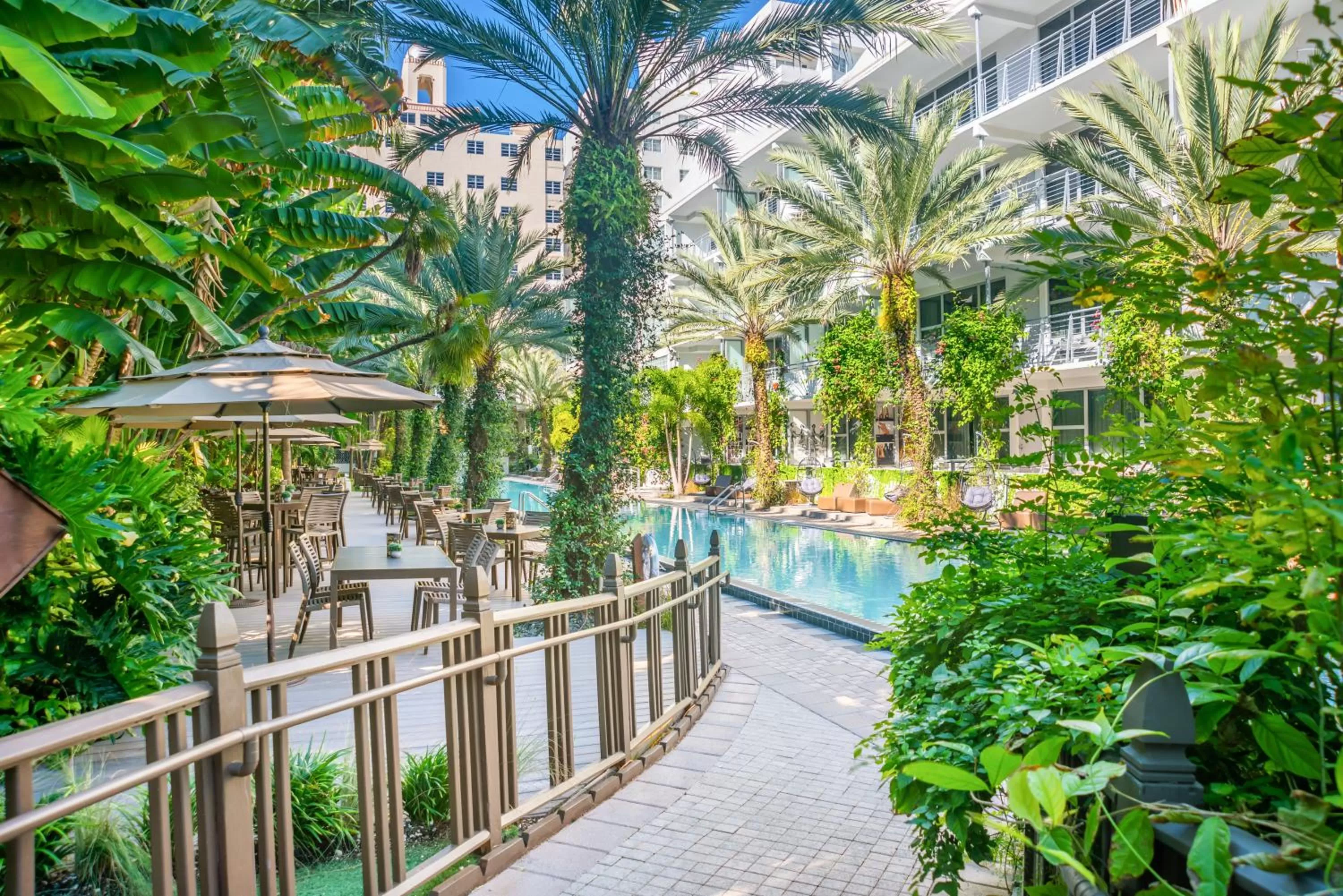 Swimming pool in National Hotel, An Adult Only Oceanfront Resort