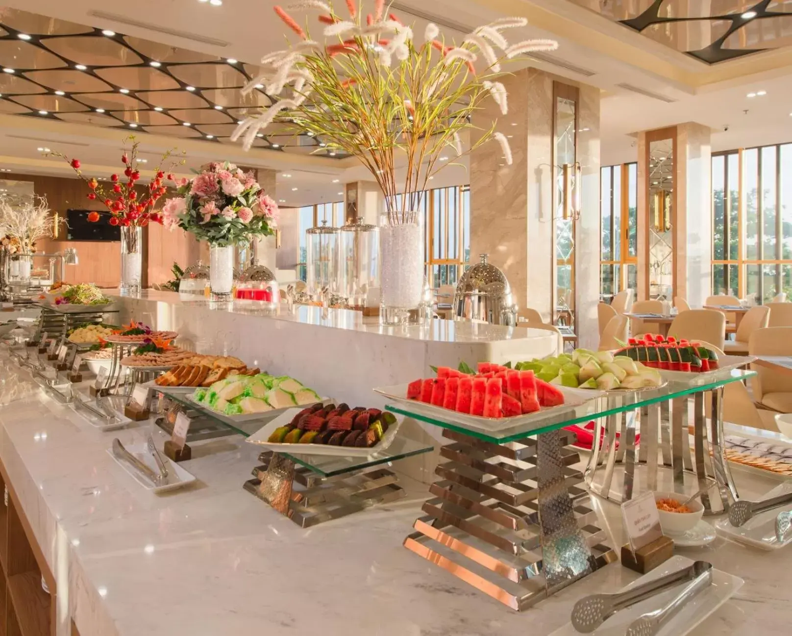 Buffet breakfast in Grand Gosia Hotel
