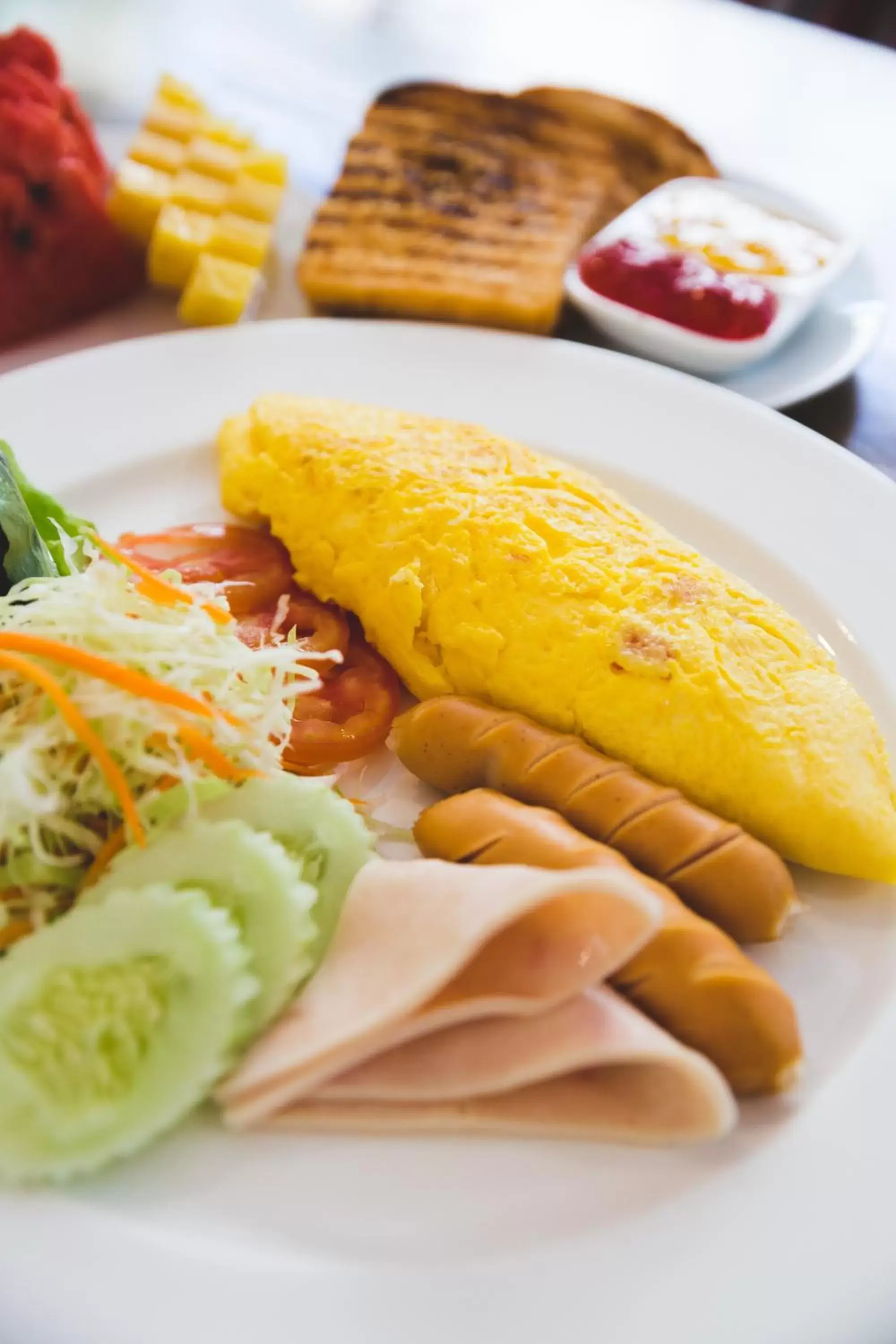 American breakfast, Food in Feung Nakorn Balcony Rooms and Cafe