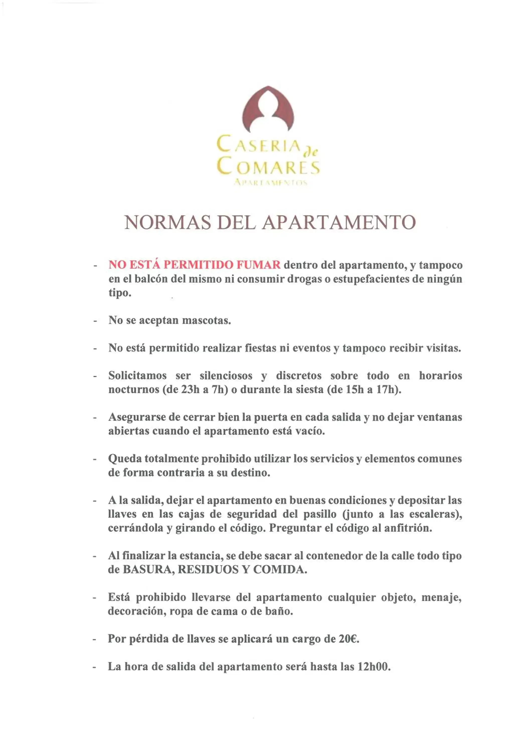 Logo/Certificate/Sign in APARTAMENTOS CASERIA DE COMARES