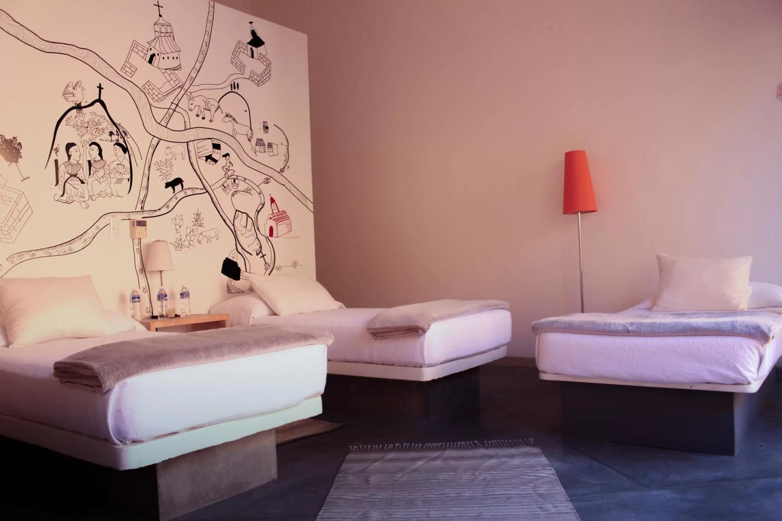 Bed in Hotel Cosijo - San Jeronimo Tlacochahuaya