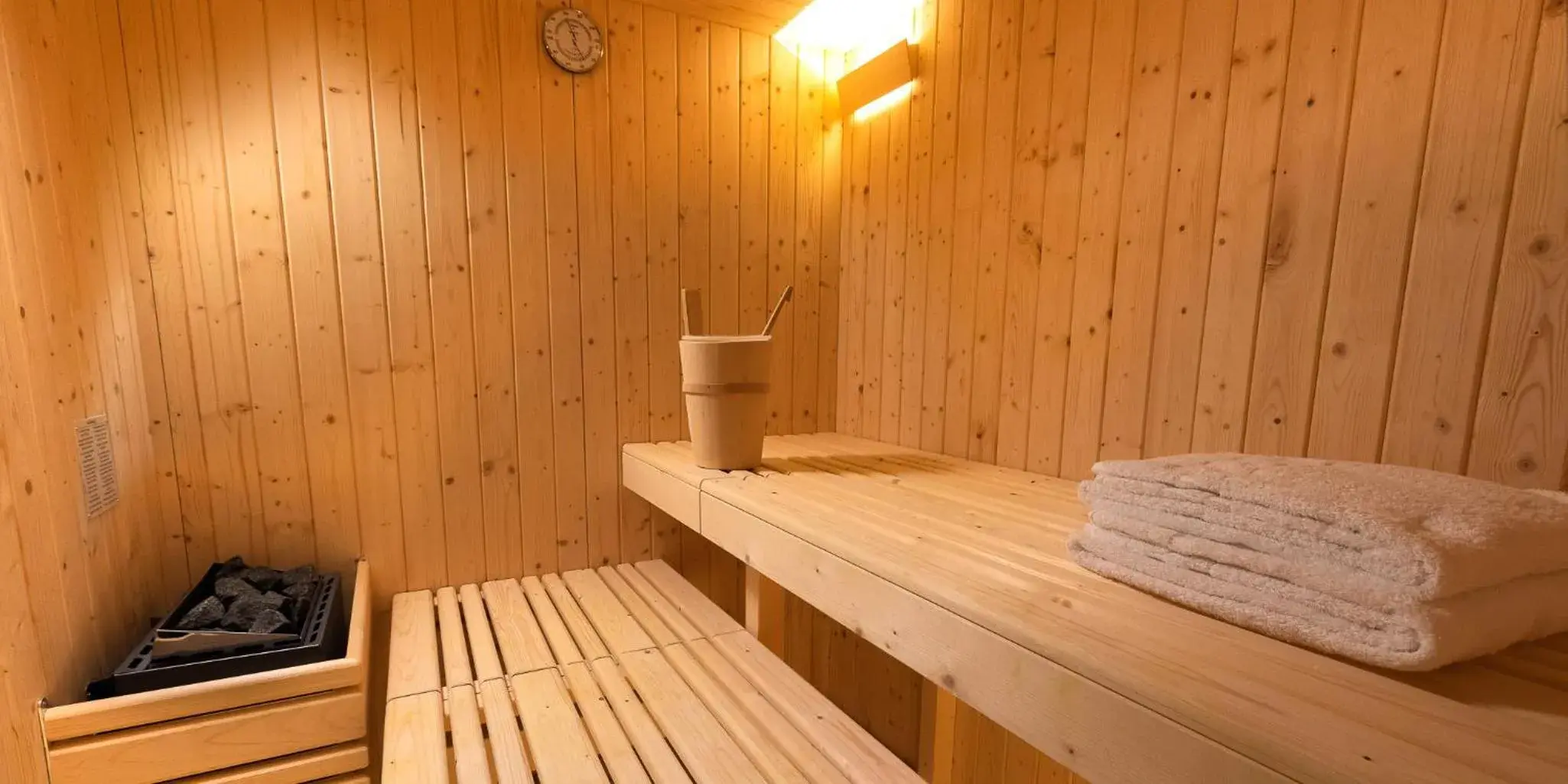 Sauna in Hotel The Cube