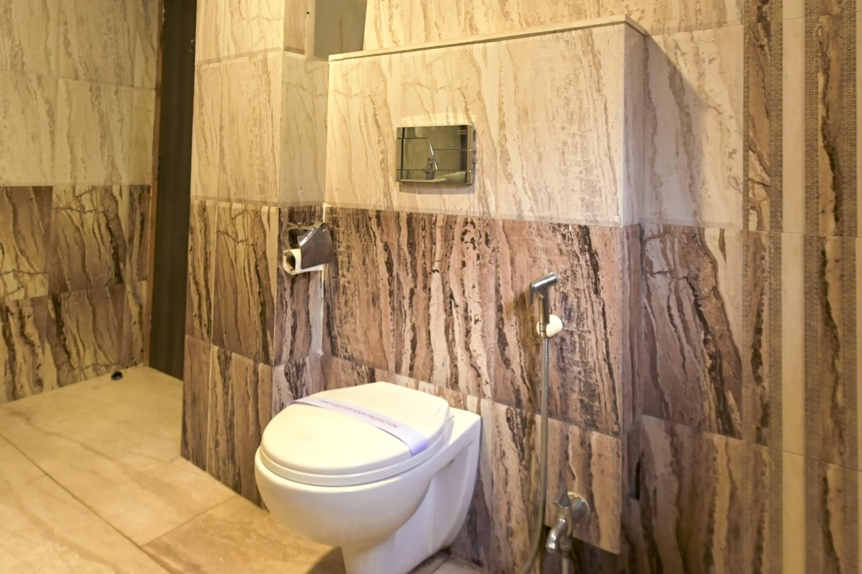 Bathroom in The Byke Grassfield Resort with Outdoor Pool, Shyam Nagar, Jaipur