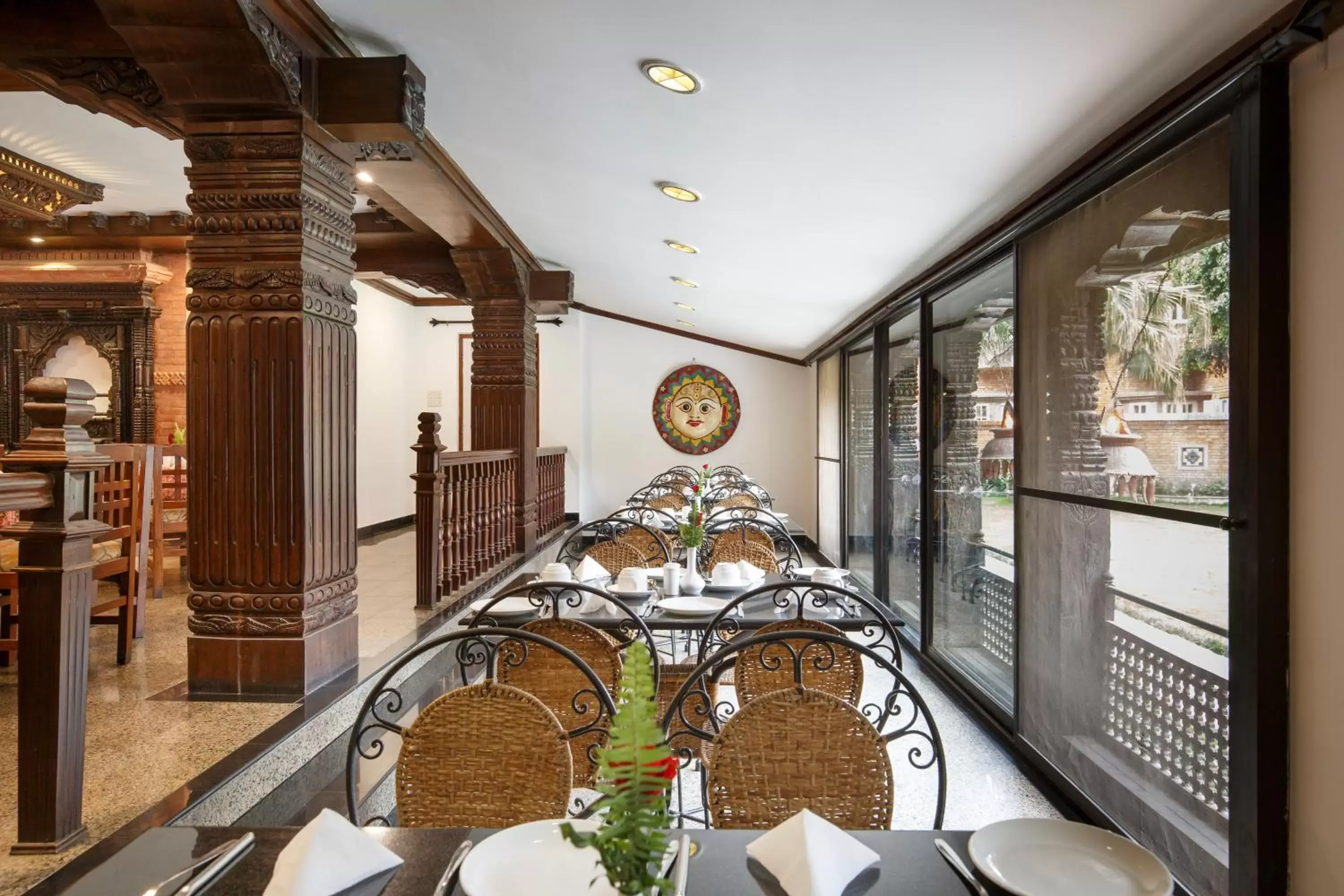 Seating area in Hotel Manaslu