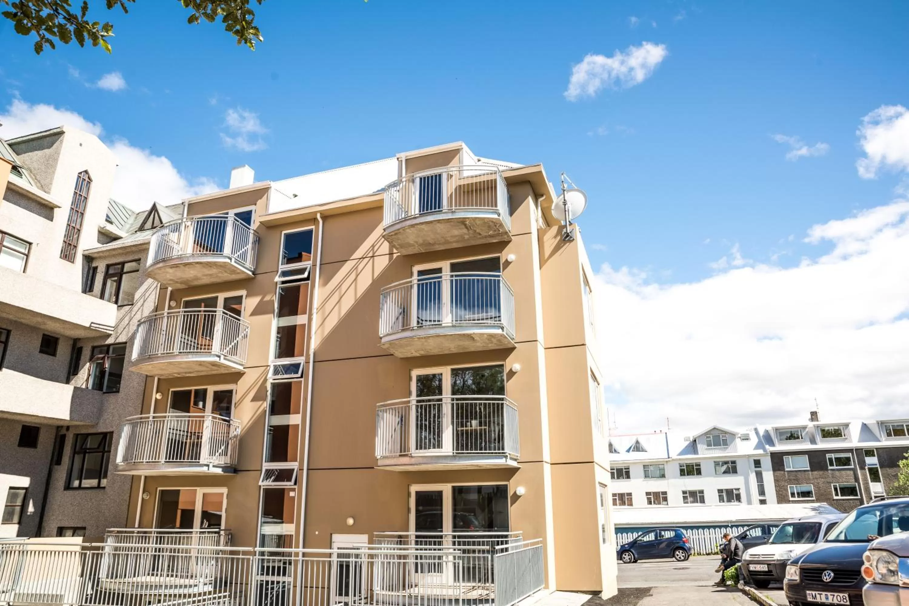 Property building in Saga Studios by Heimaleiga