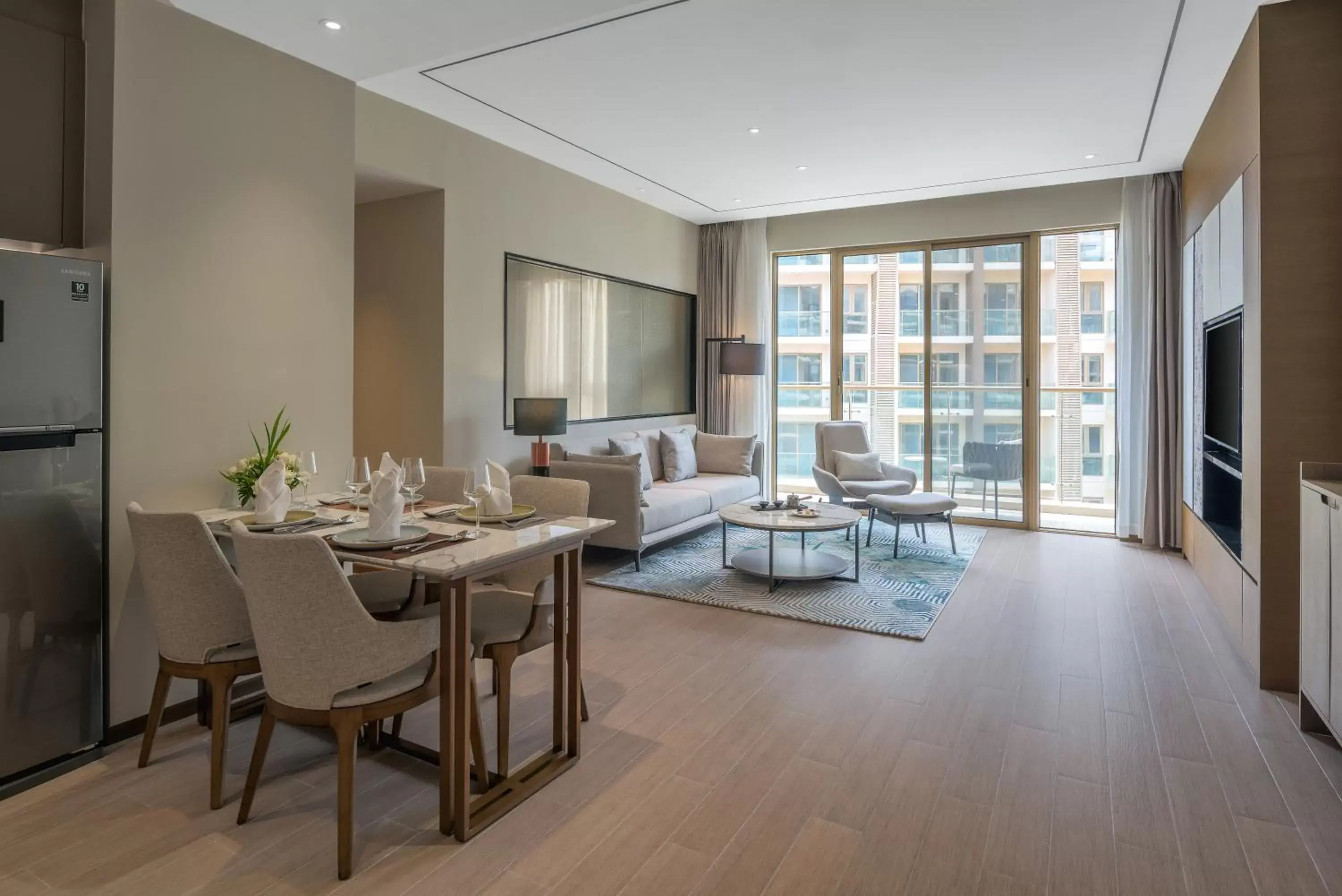 Communal lounge/ TV room in Oakwood Premier Phnom Penh Communal lounge/ TV room in Oakwood Premier Phnom Penh