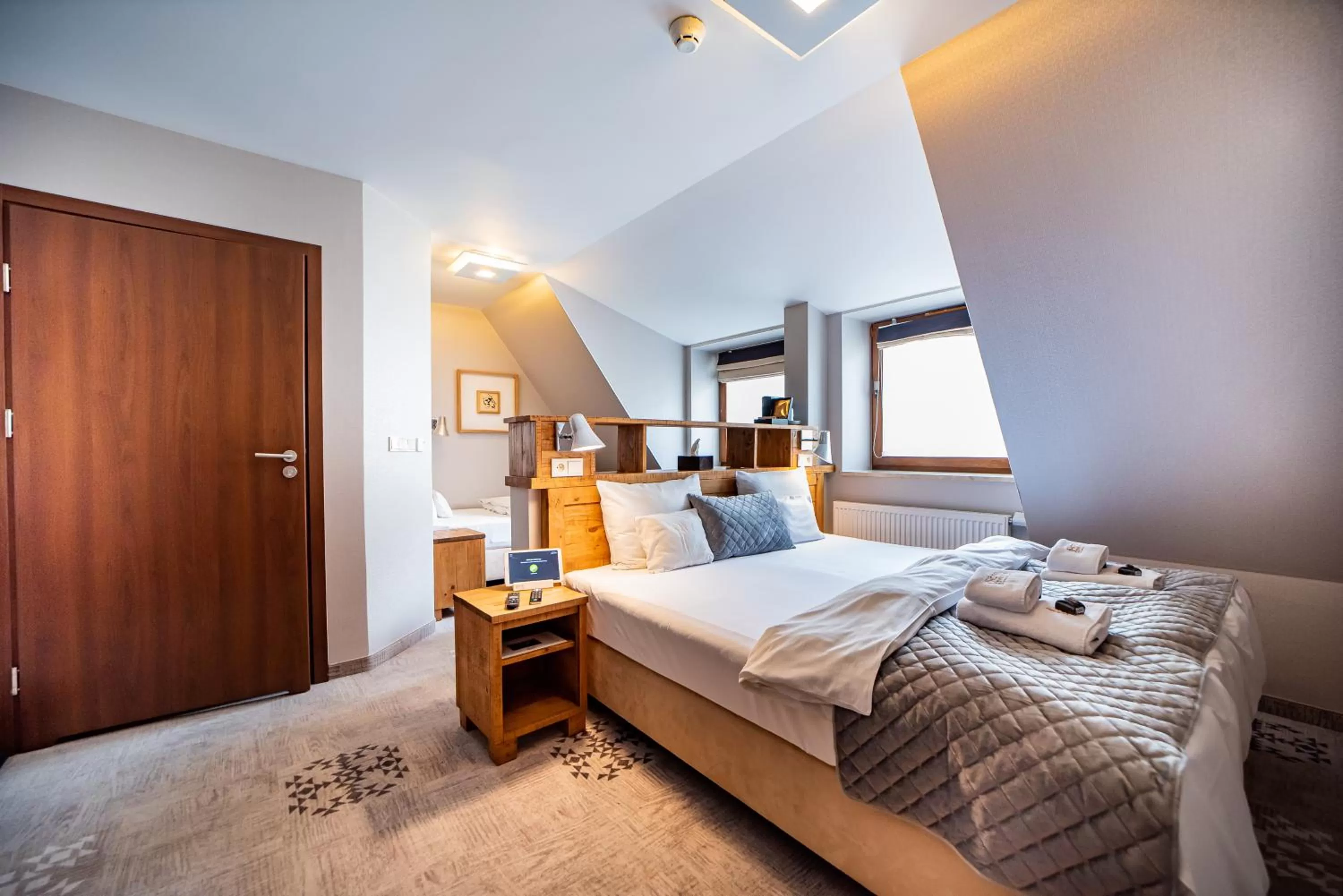 Bed in Hotel Żywiecki Medical SPA & Sport Żywiec