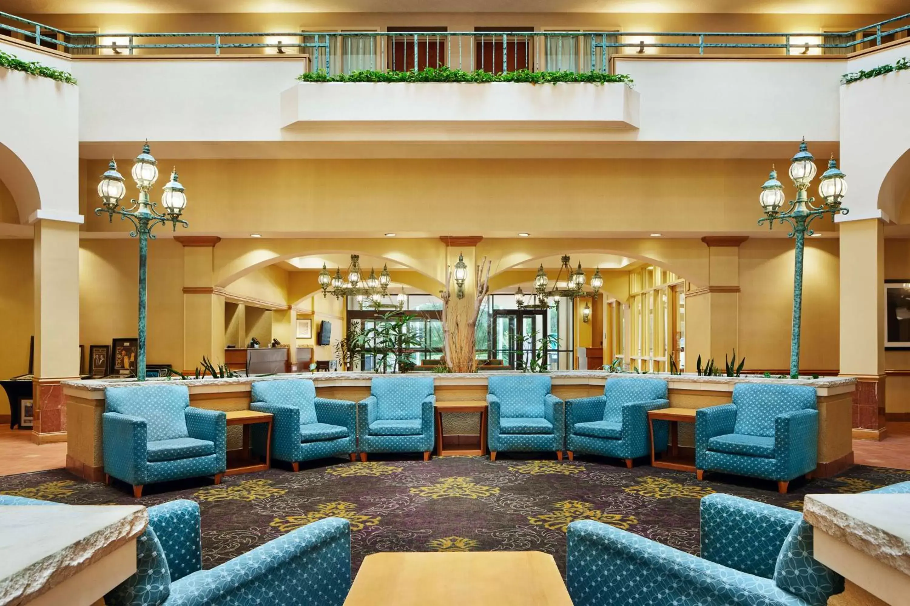 Lobby or reception in Embassy Suites by Hilton Greensboro Airport