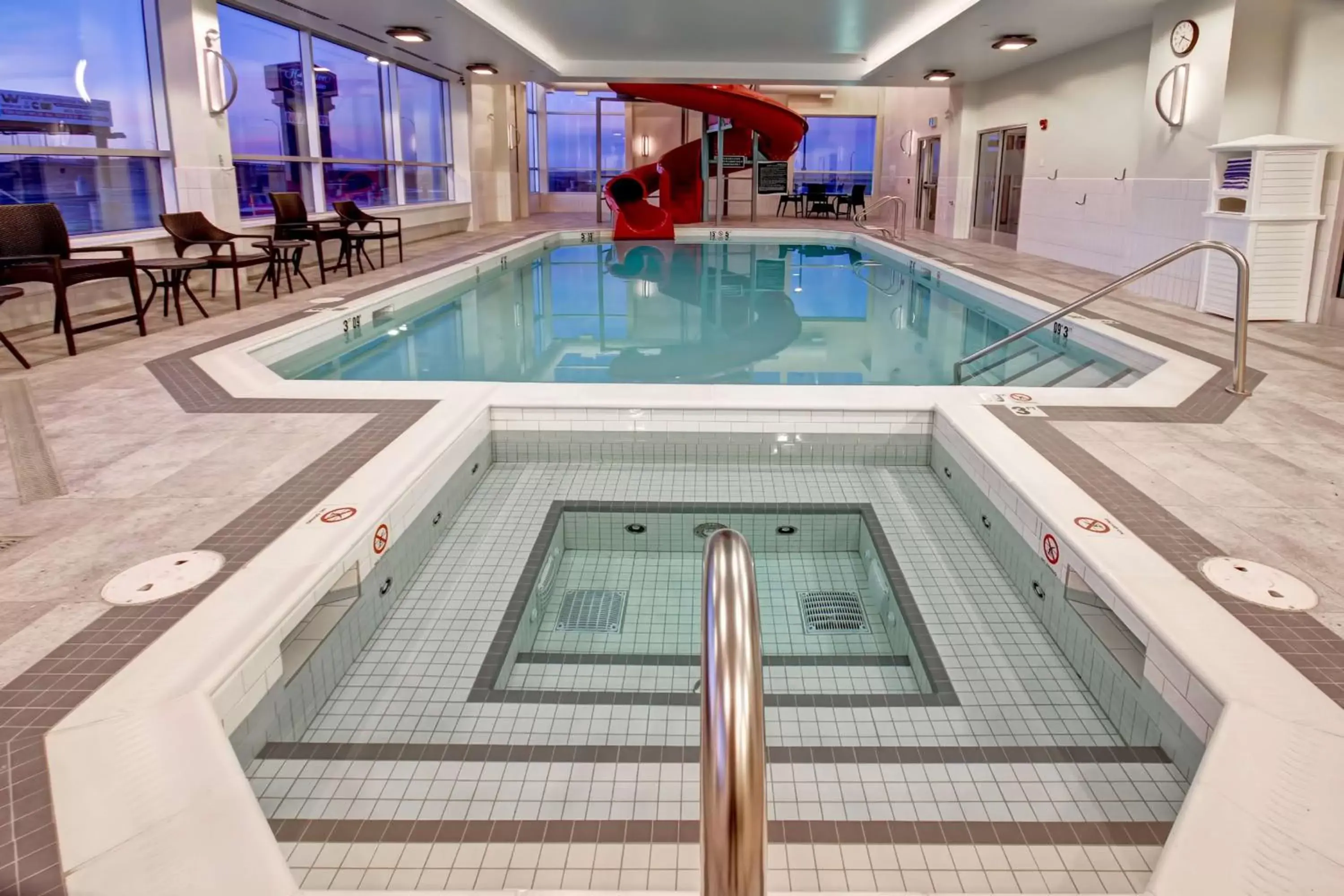 Pool view, Swimming Pool in Hampton Inn & Suites by Hilton Grande Prairie